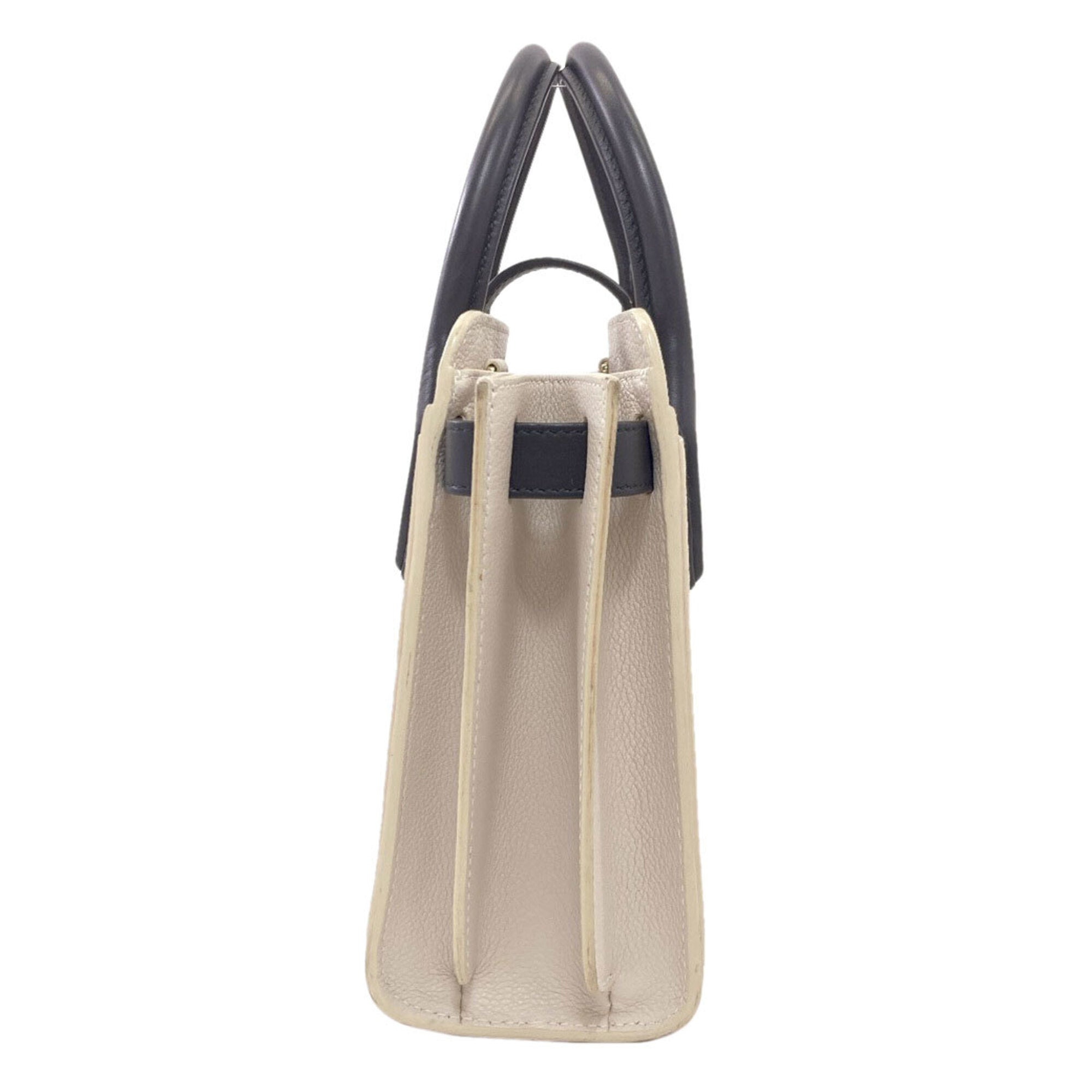 Bvlgari Black Pink White Leather Handbag (Pre-Owned)