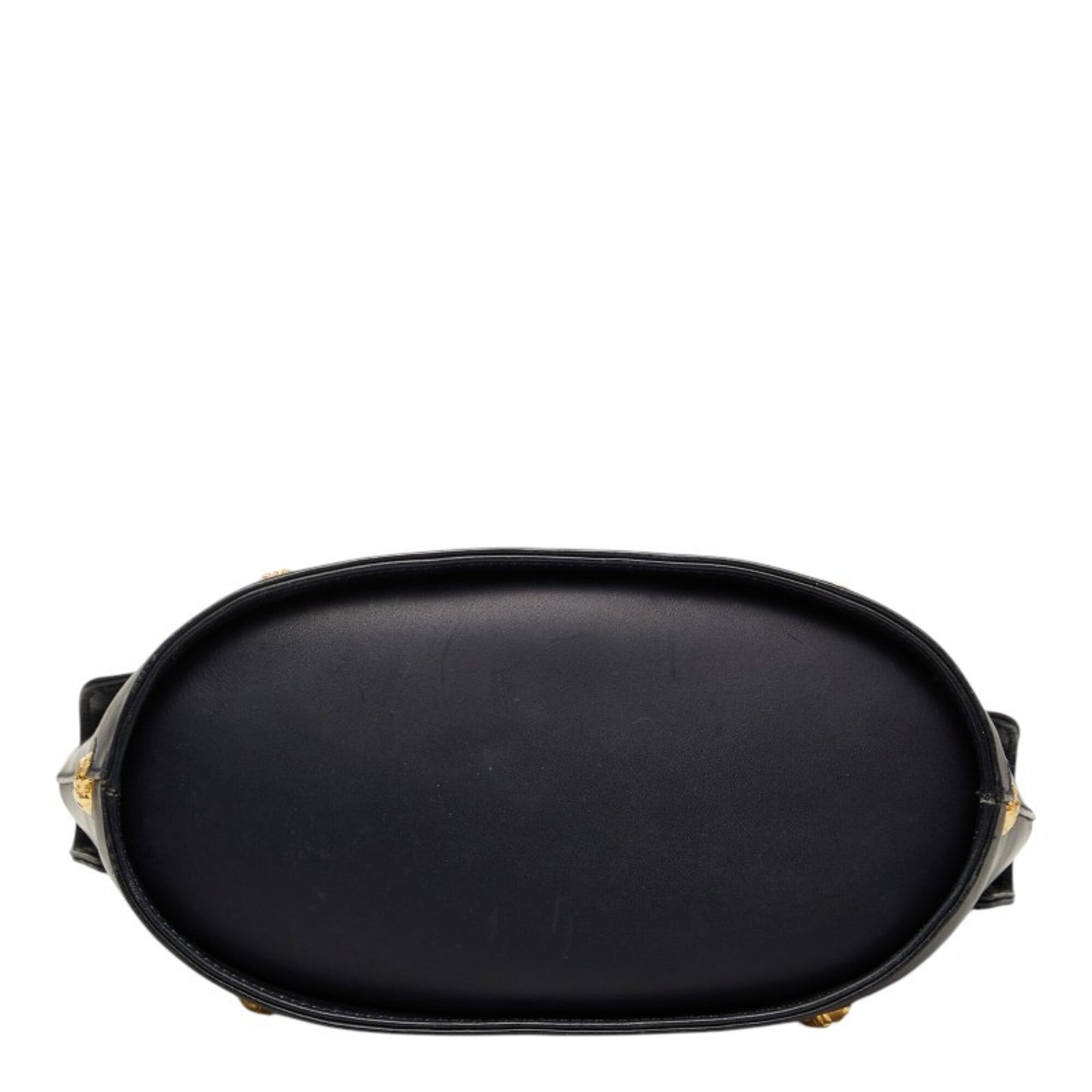 Salvatore Ferragamo Black Leather Shoulder Bag (Pre-Owned)