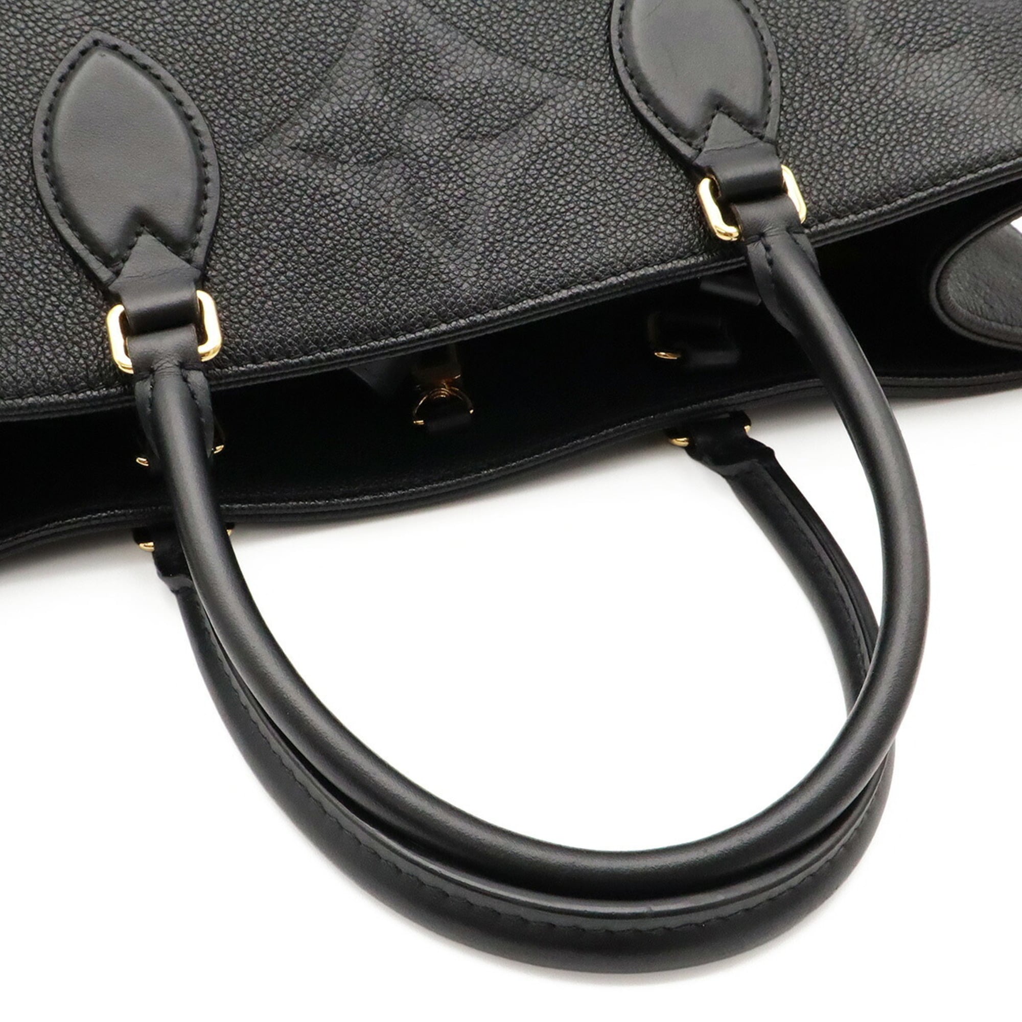 Louis Vuitton Black Noir Monogram Empreinte Shoulder Bag Tote Bag (Pre-Owned)