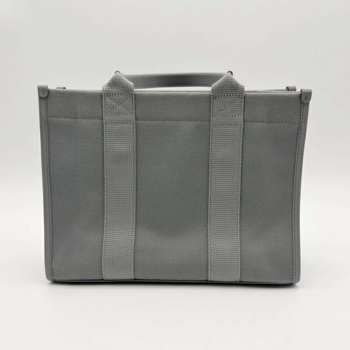 Balenciaga Gray Canvas Leather Tote Bag (Pre-Owned)