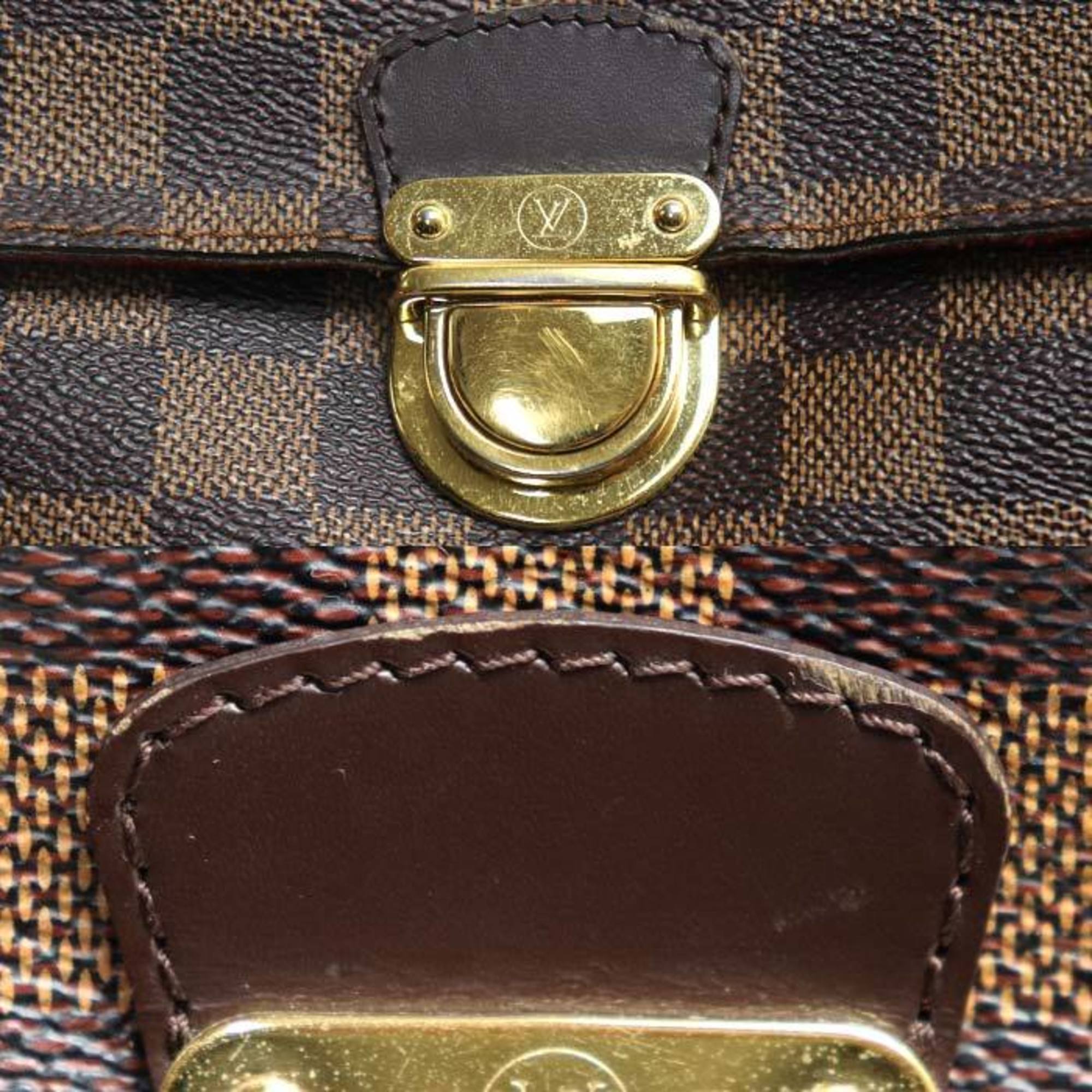 Louis Vuitton Ebene Damier Canvas Shoulder Bag (Pre-Owned)