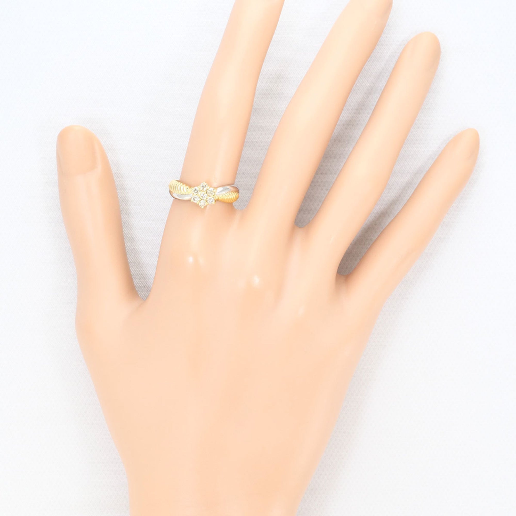 Unbranded Platinum Yellow Gold Yellow Gold (18K) Platinum 900 Band Ring (Pre-Owned)