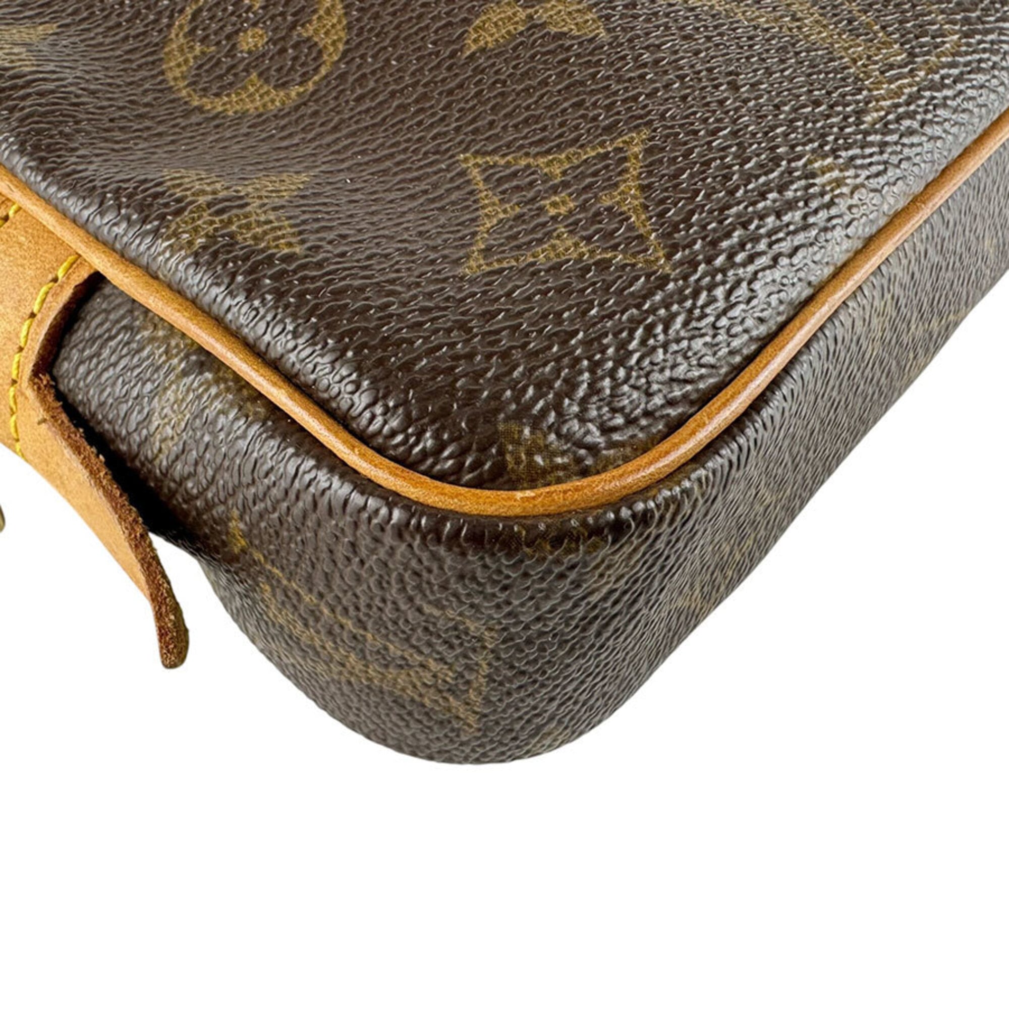 Louis Vuitton Brown Monogram Monogram Pochette Shoulder Bag (Pre-Owned)