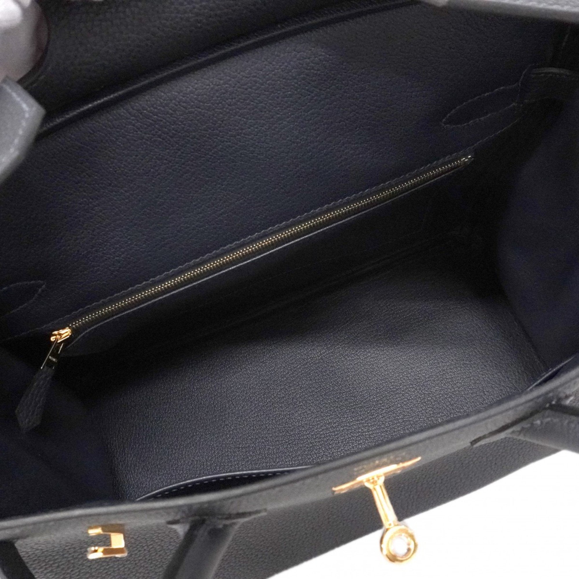 Hermes Blue Nuit Togo Leather Handbag (Pre-Owned)