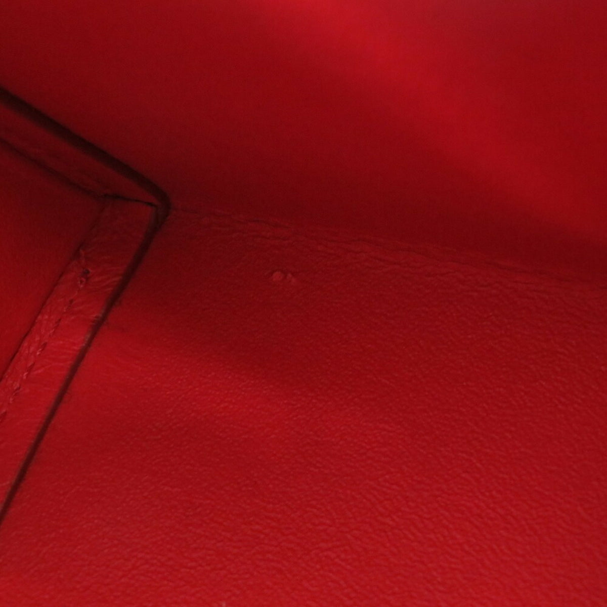 Salvatore Ferragamo Red Color Leather Clutch Bag Shoulder Bag (Pre-Owned)