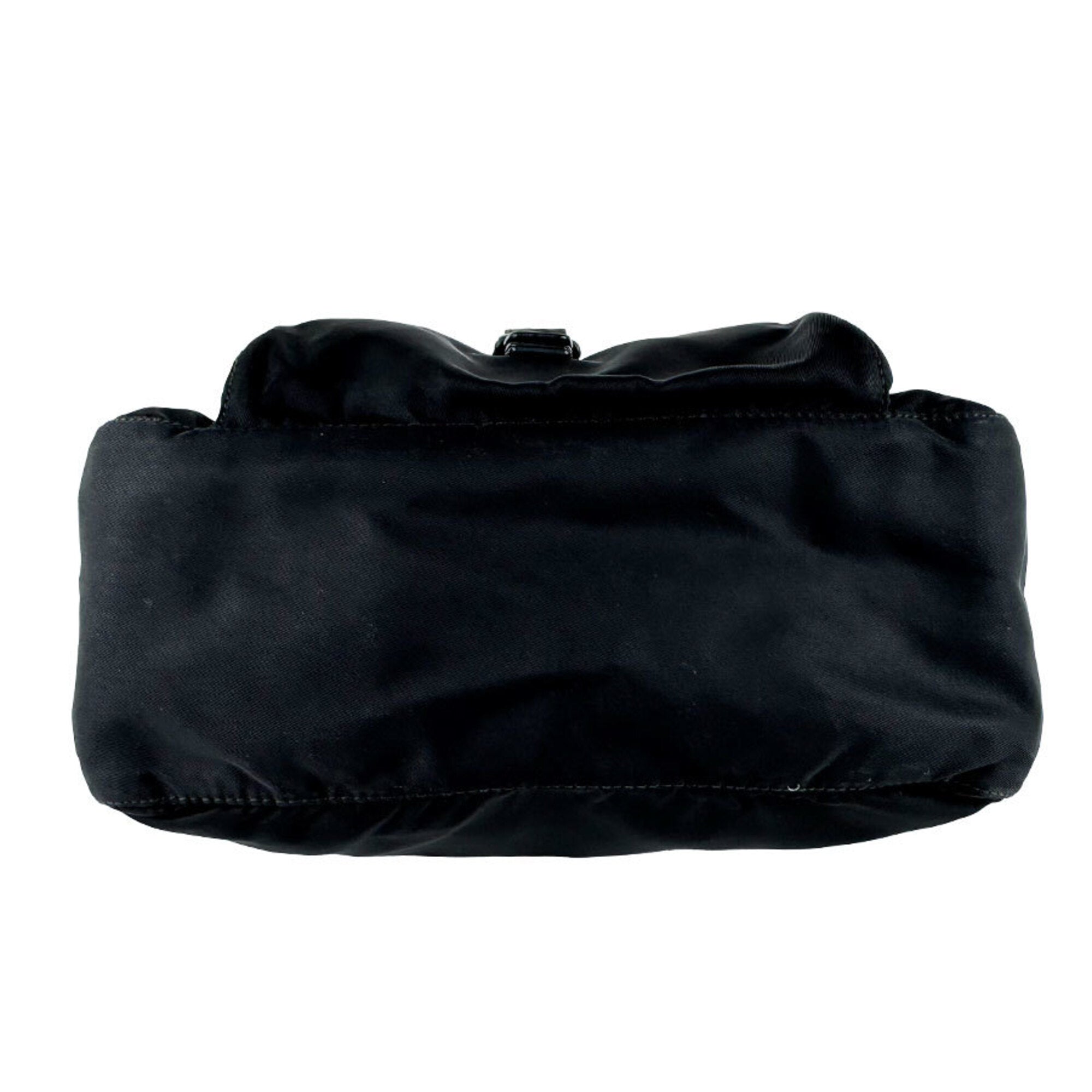 Prada Black Nylon Leather Shoulder Bag (Pre-Owned)