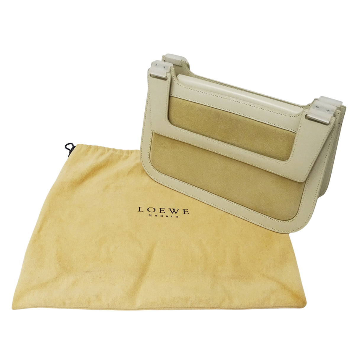 Loewe Beige Suede Leather Handbag (Pre-Owned)