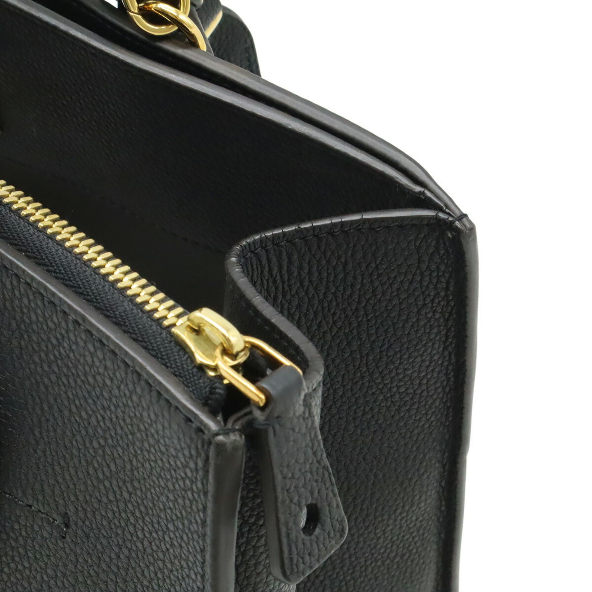 Louis Vuitton Taurillon Black Noir Leather Handbag Shoulder Bag (Pre-Owned)