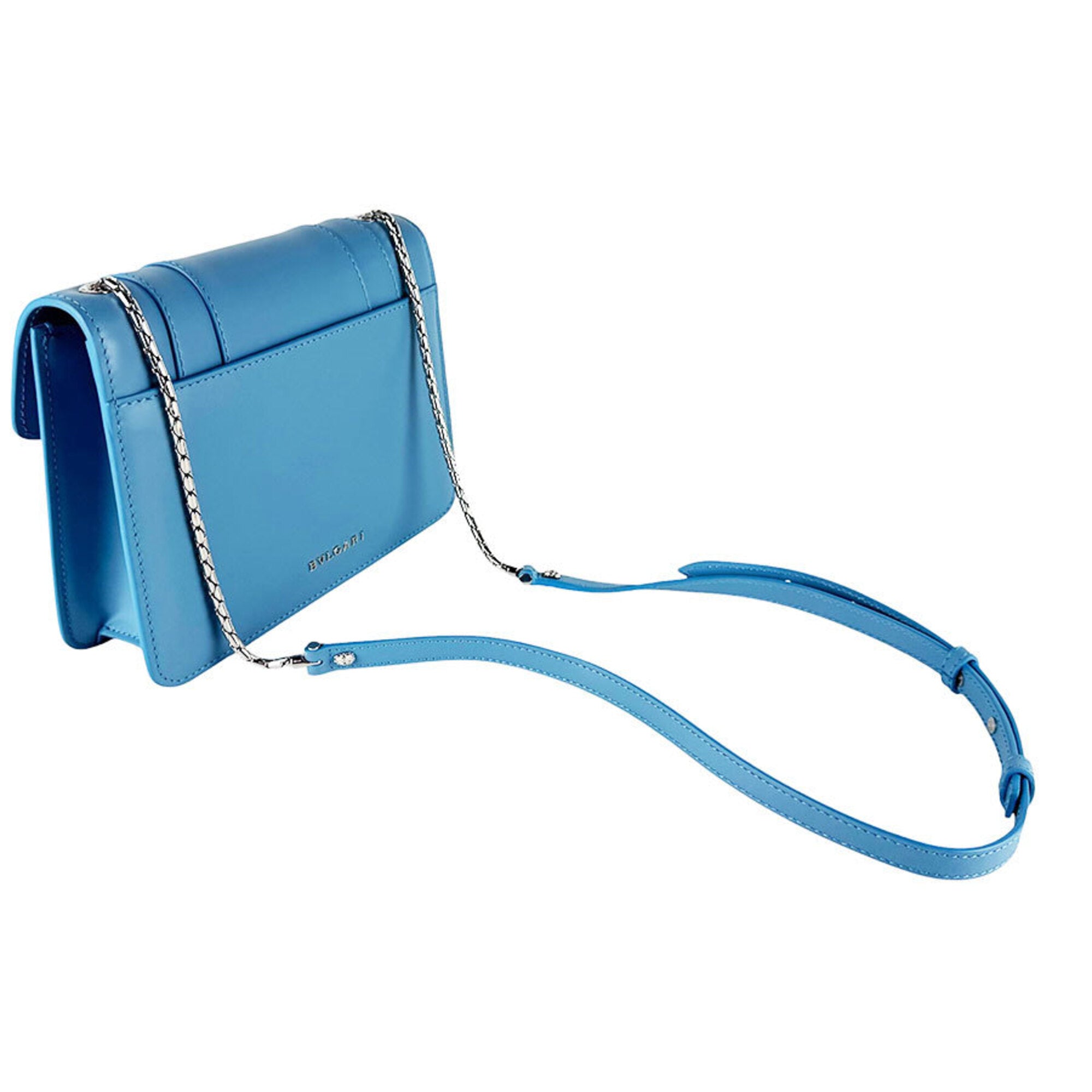 Bvlgari Blue Leather Shoulder Bag (Pre-Owned)