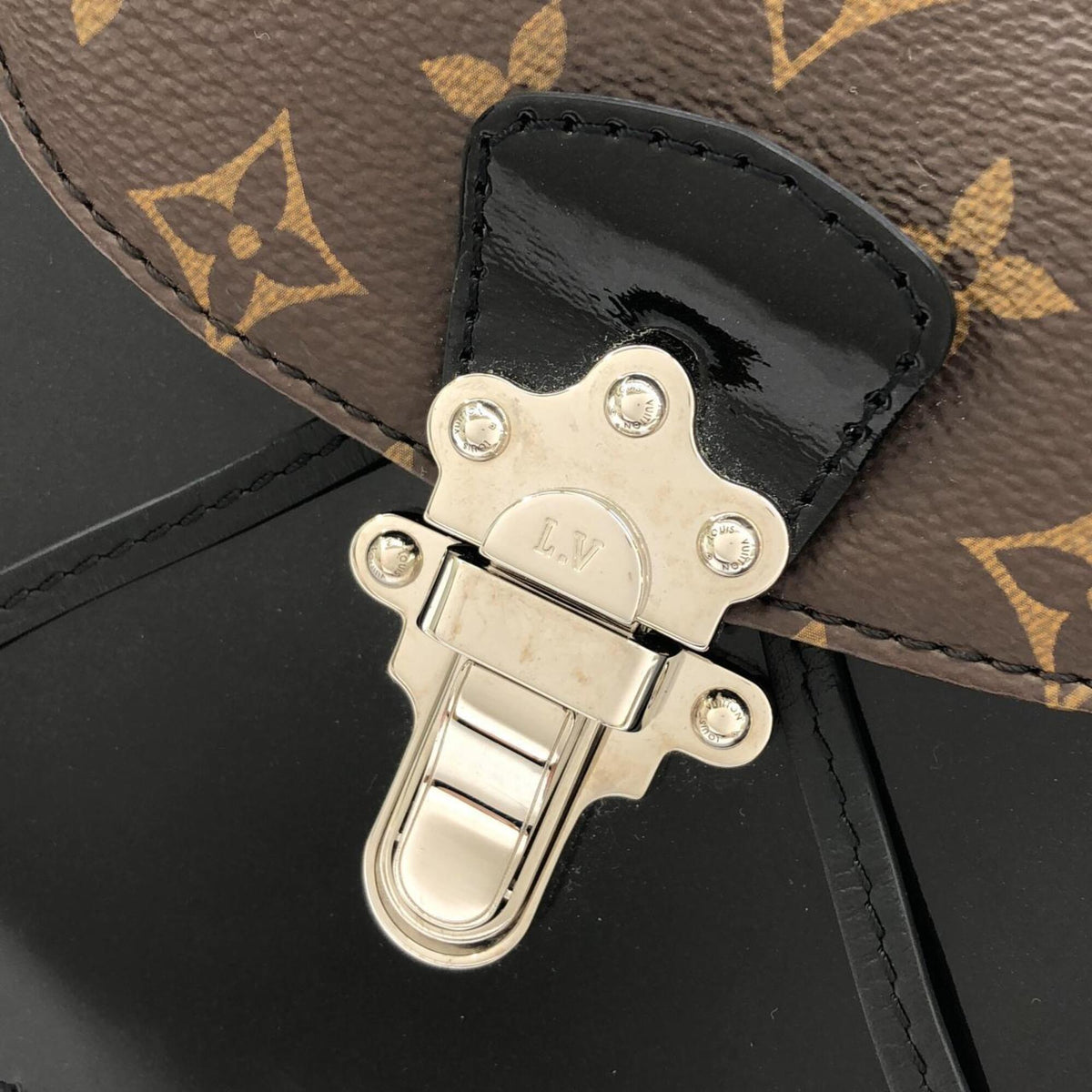Louis Vuitton Black Coated Canvas Backpack (Pre-Owned)