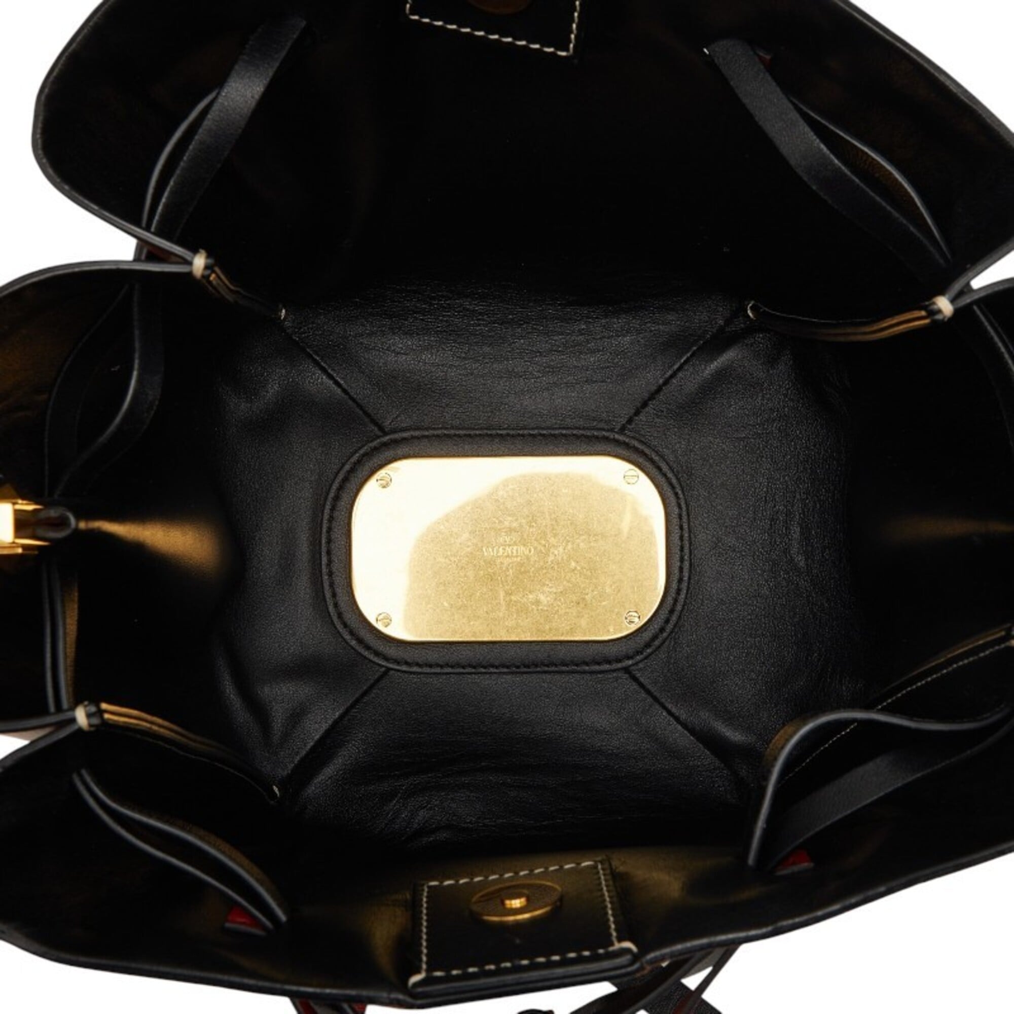 Valentino Brown Multi-Color Leather Shoulder Bag (Pre-Owned)
