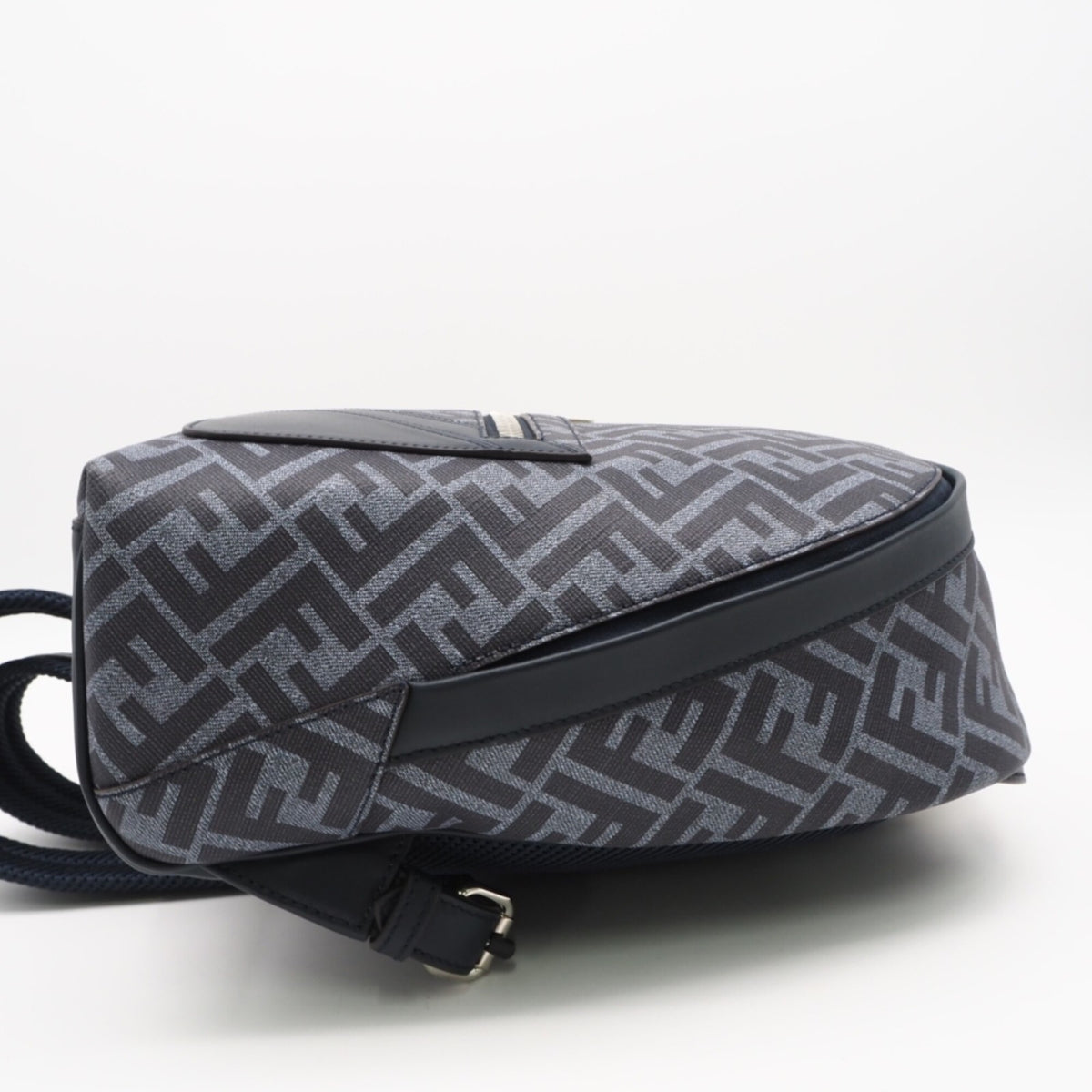 Fendi Blue Coated Canvas Backpack (Pre-Owned)