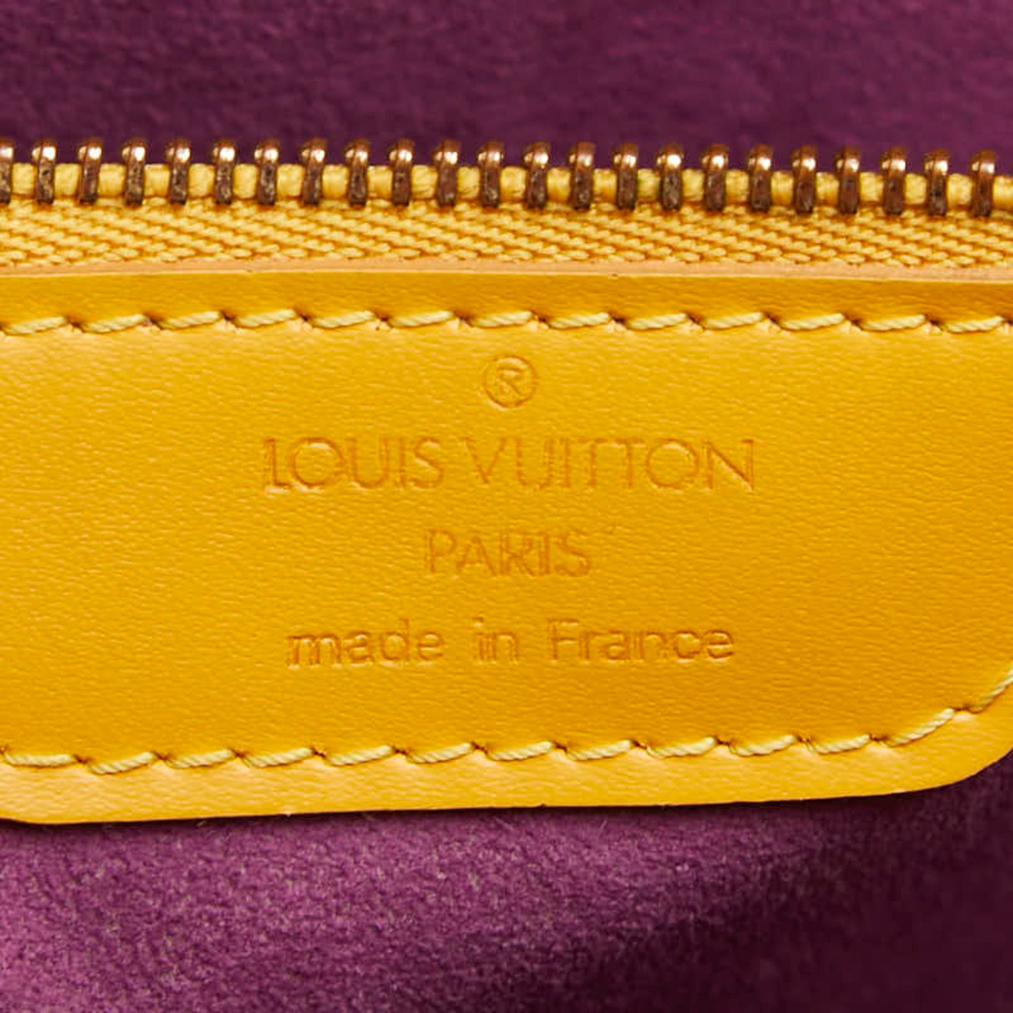 Louis Vuitton Epi Yellow Leather Shoulder Bag Tote Bag (Pre-Owned)