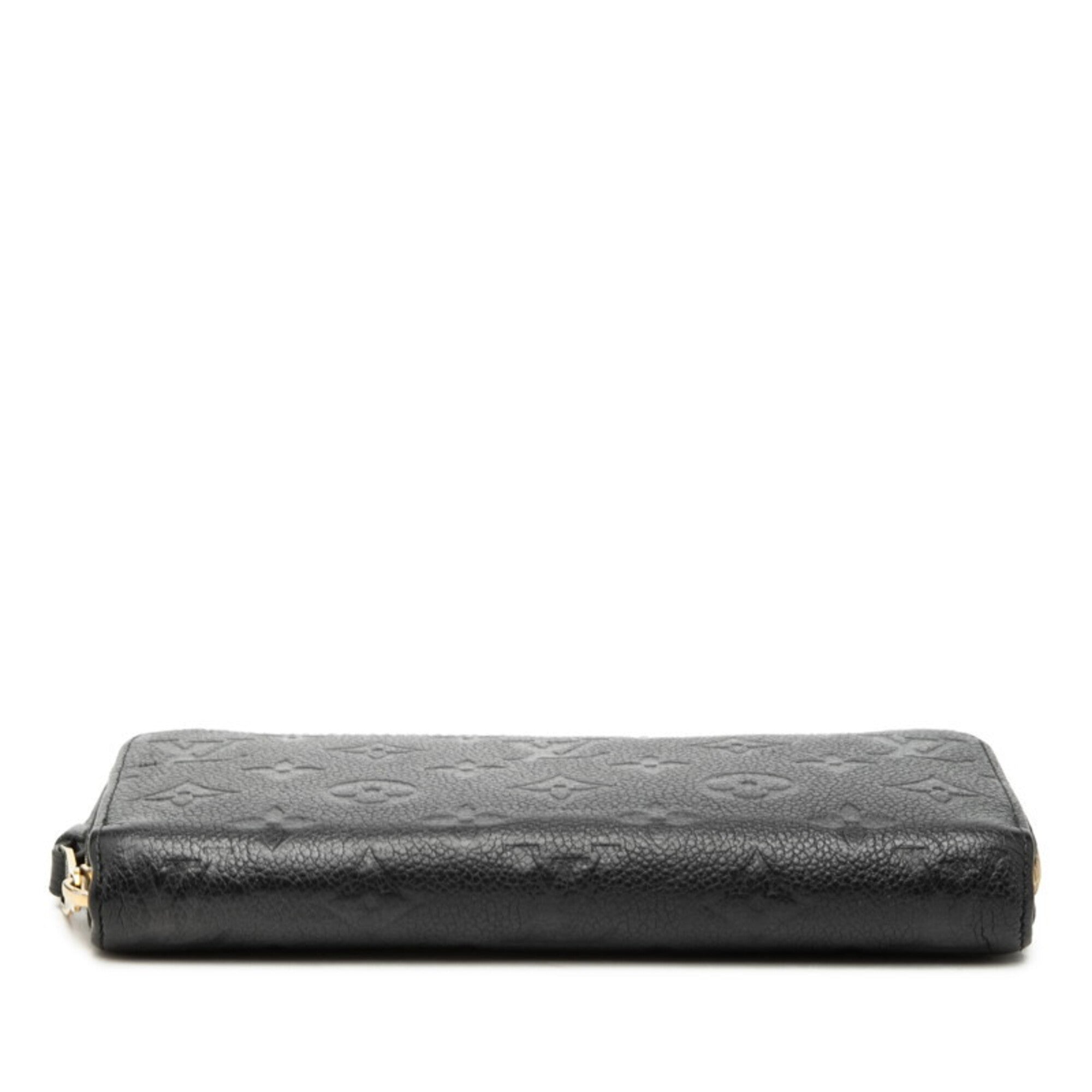 Louis Vuitton Monogram Empreinte Black Noir Leather Long Wallet (Bi-Fold) (Pre-Owned)