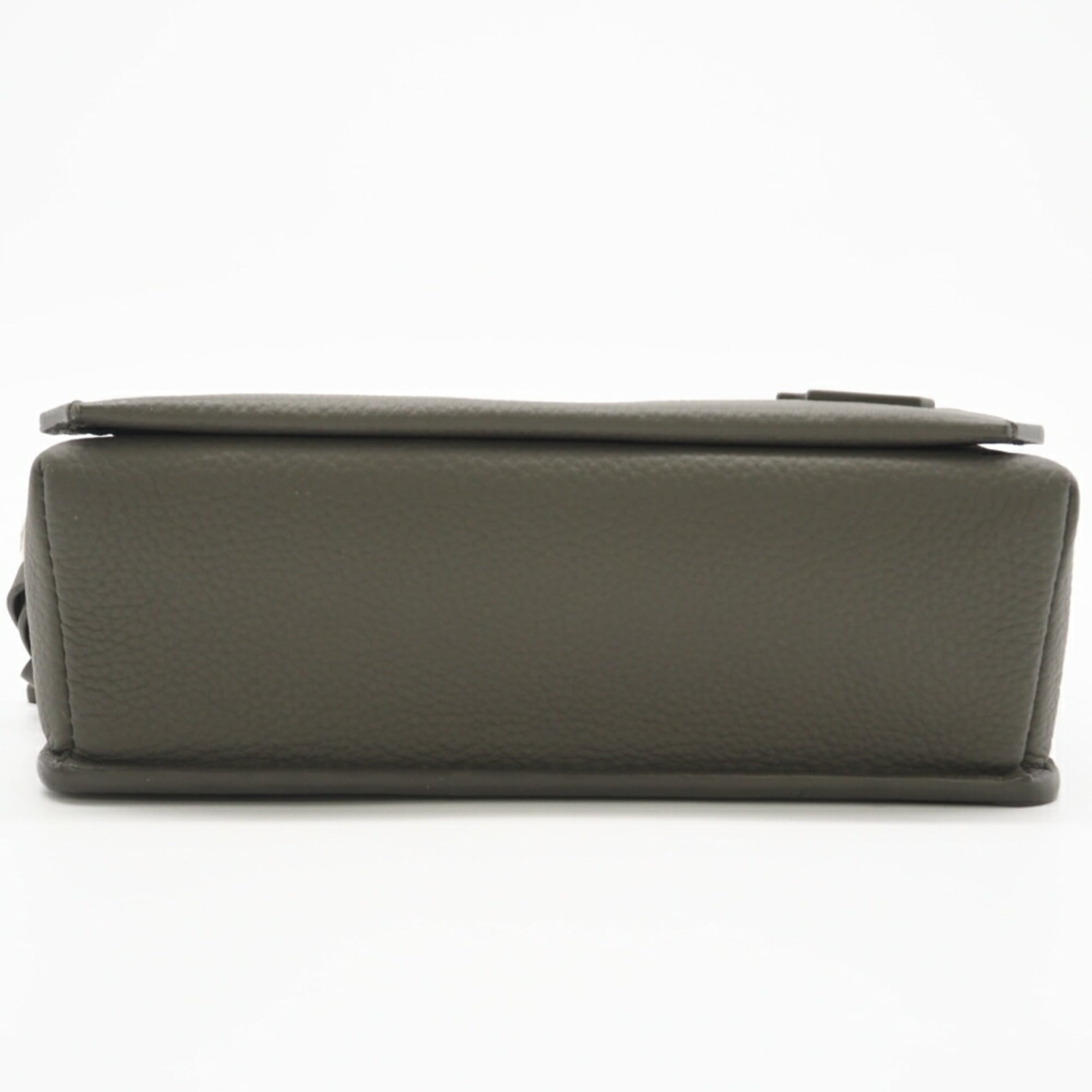 Louis Vuitton Khaki Leather Shoulder Bag (Pre-Owned)