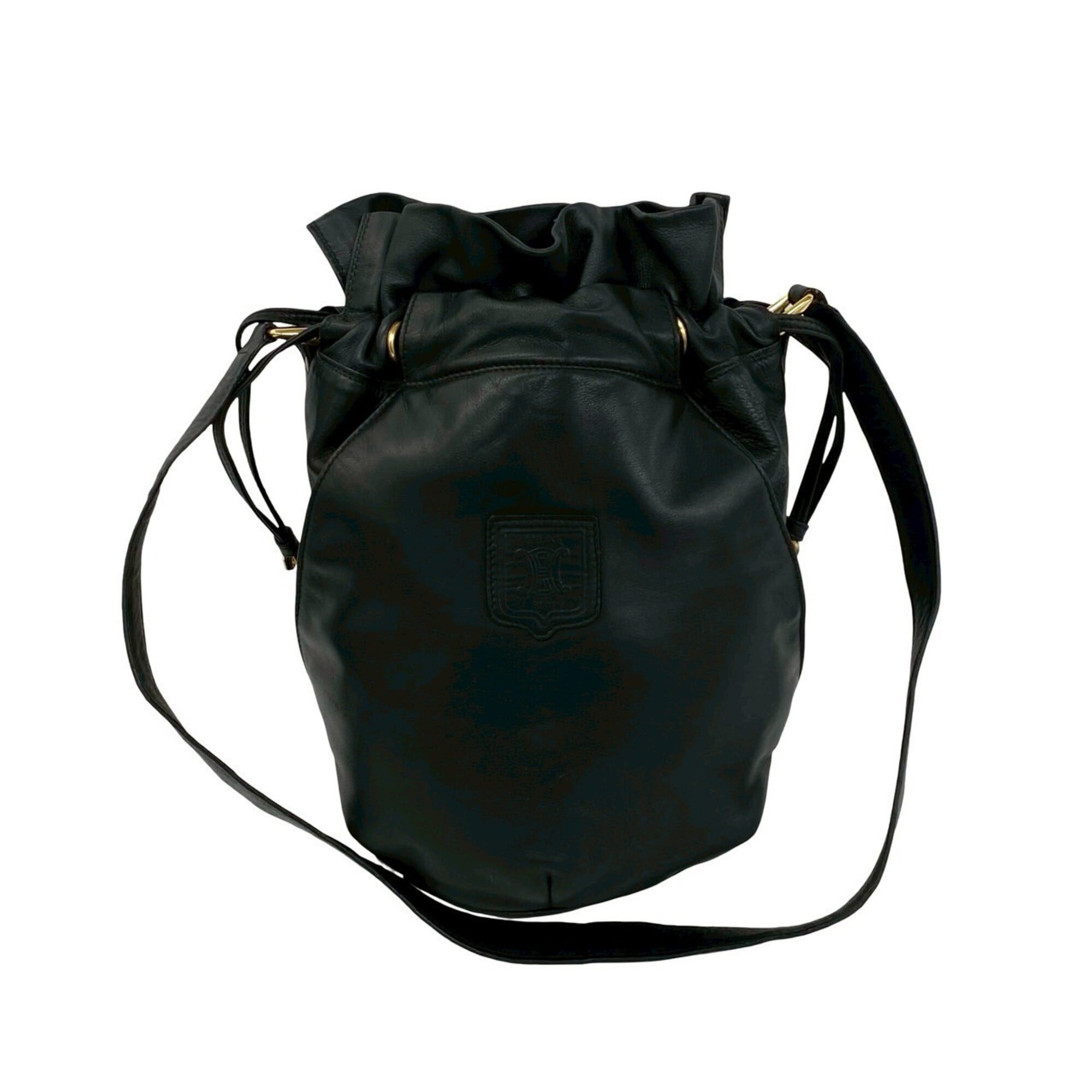 Celine Black Leather Shoulder Bag Tote Bag (Pre-Owned)