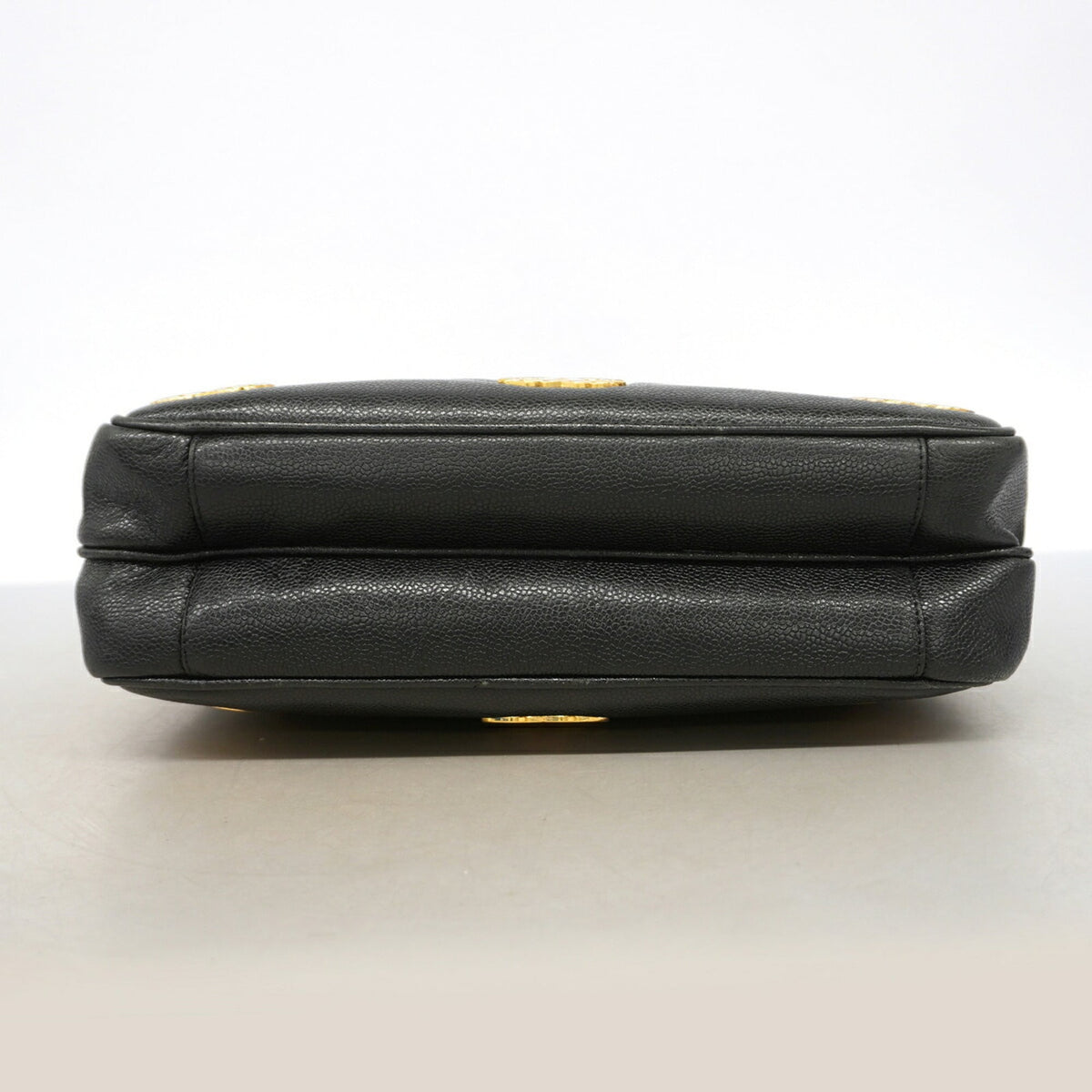 Chanel Black Grained Calfskin Tote Bag (Pre-Owned)