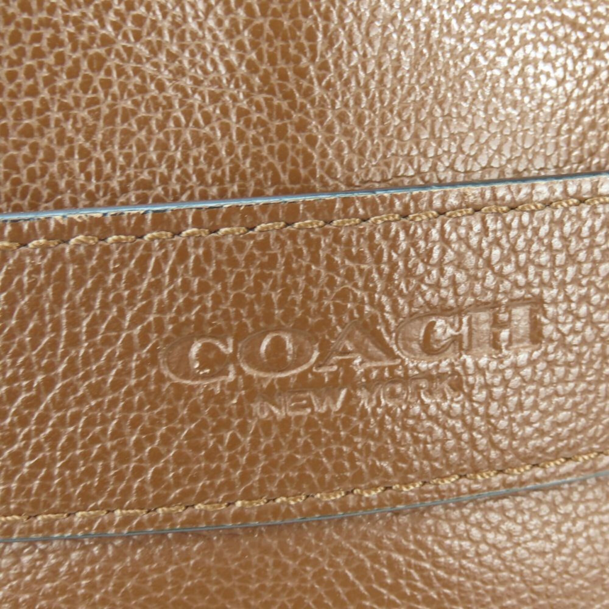 Coach Brown Leather Shoulder Bag (Pre-Owned)