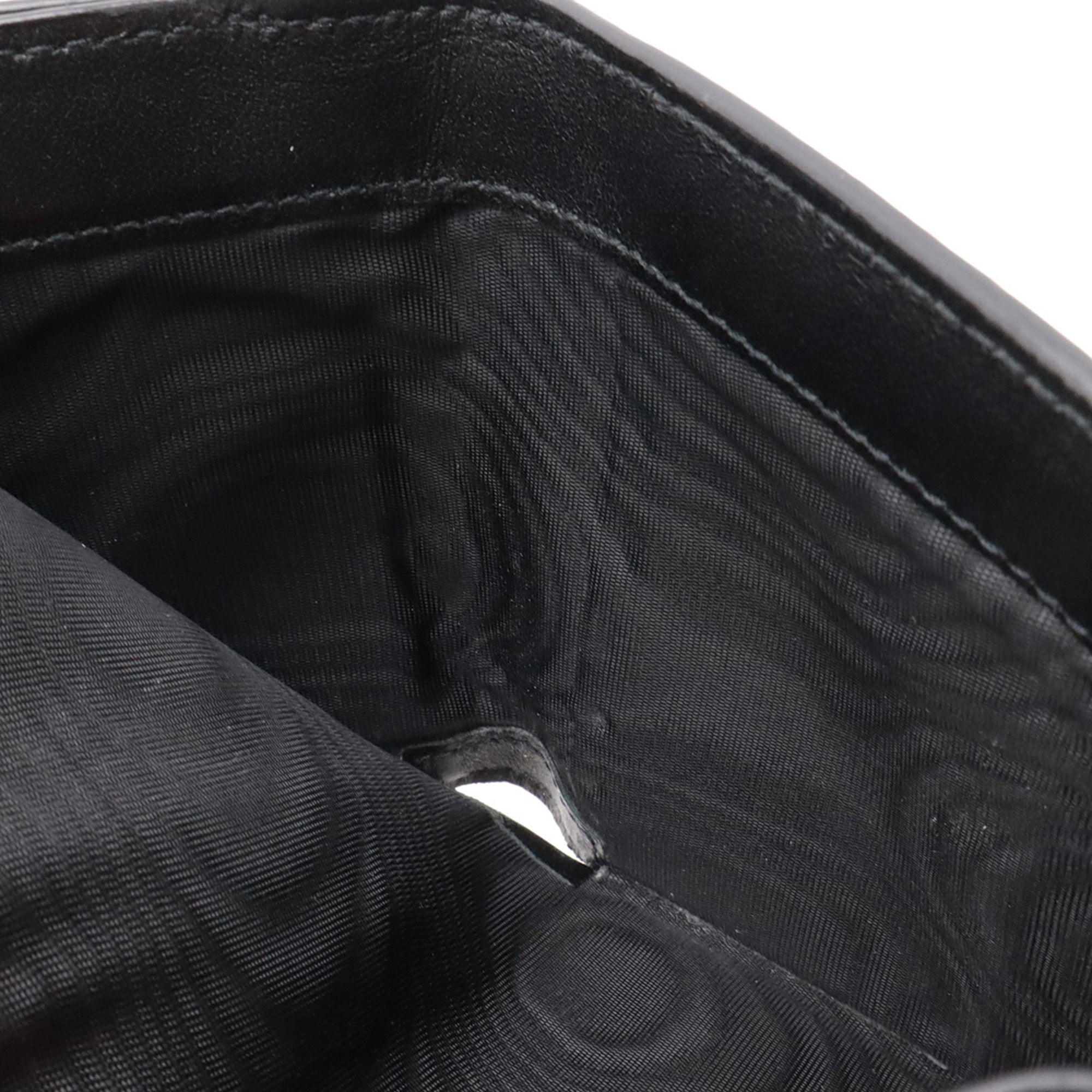 Christian Dior Black Leather Wallet (Tri-Fold) (Pre-Owned)