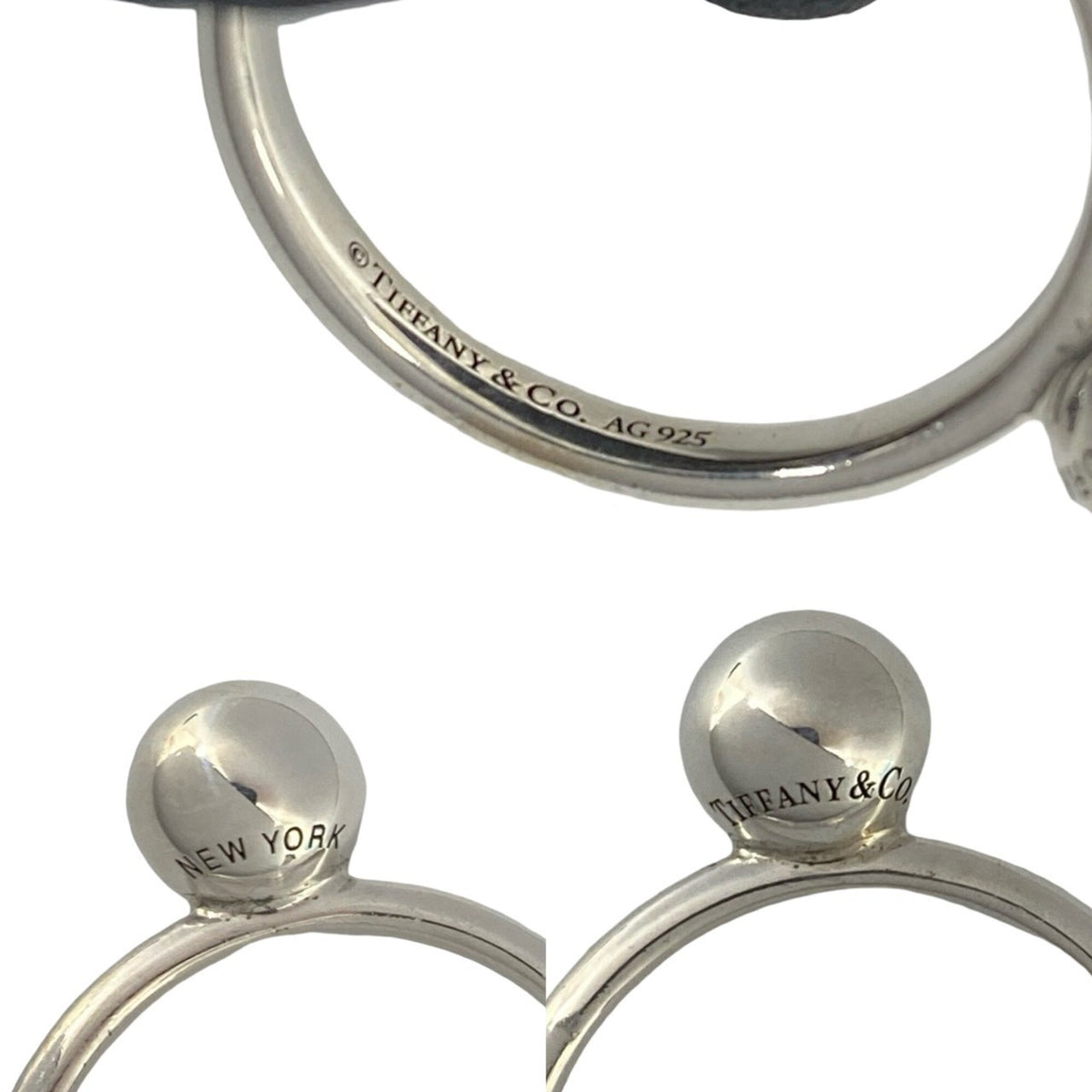 Tiffany Silver Silver 925 Band Ring (Pre-Owned)
