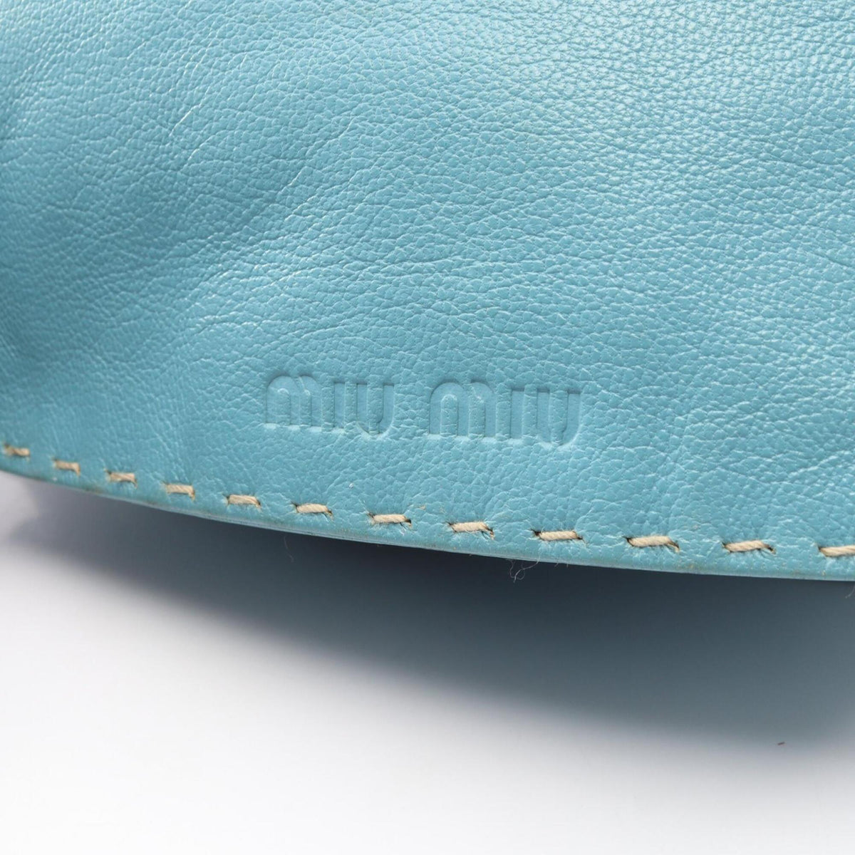 Miu Miu Blue Leather Handbag (Pre-Owned)