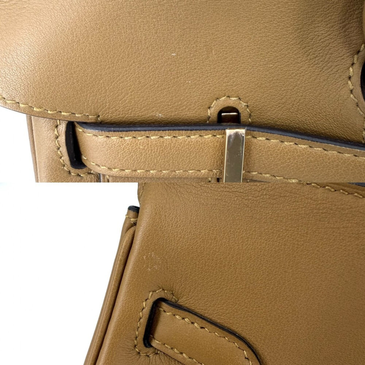 Hermes Brown Leather Handbag (Pre-Owned)