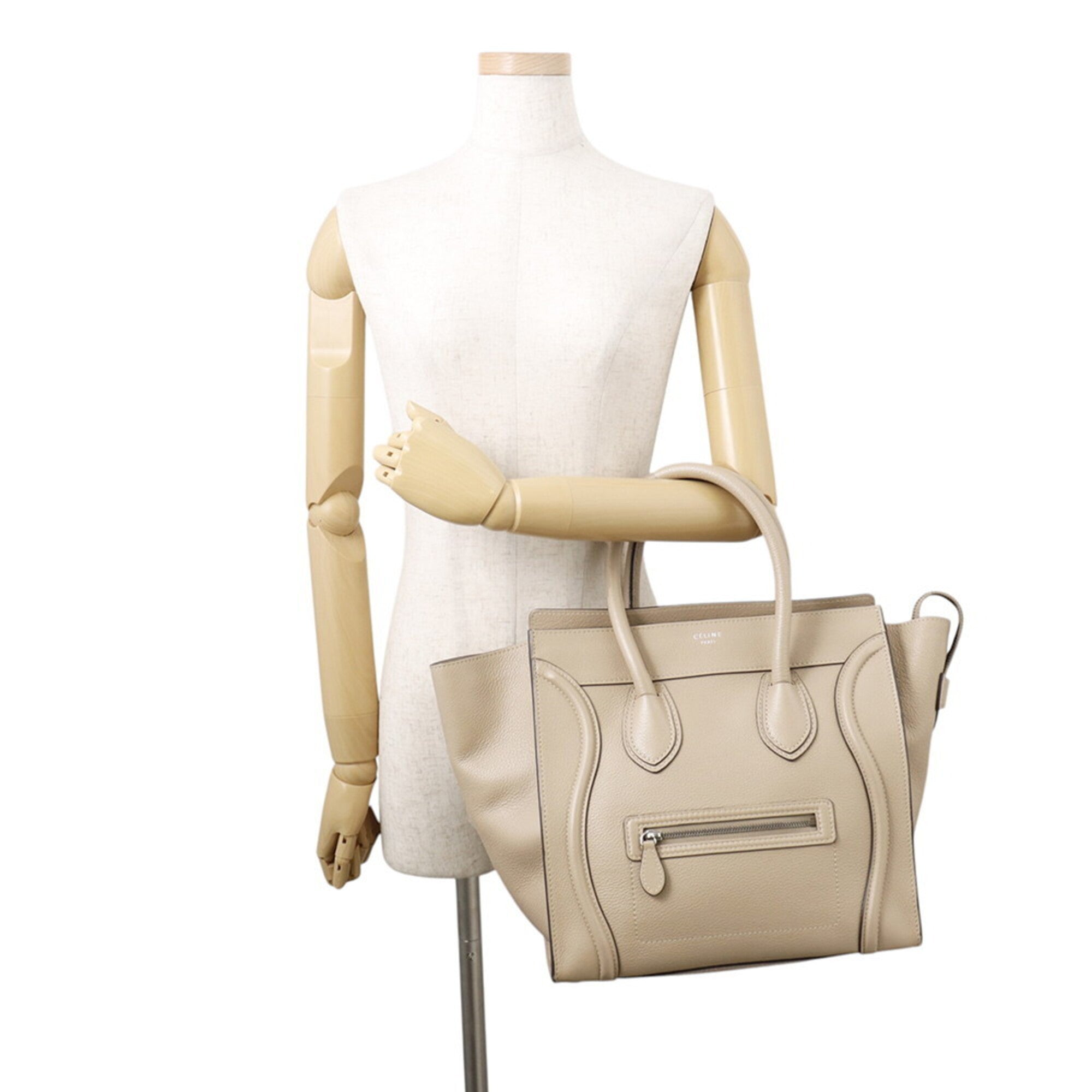 Celine Beige Leather Handbag (Pre-Owned)