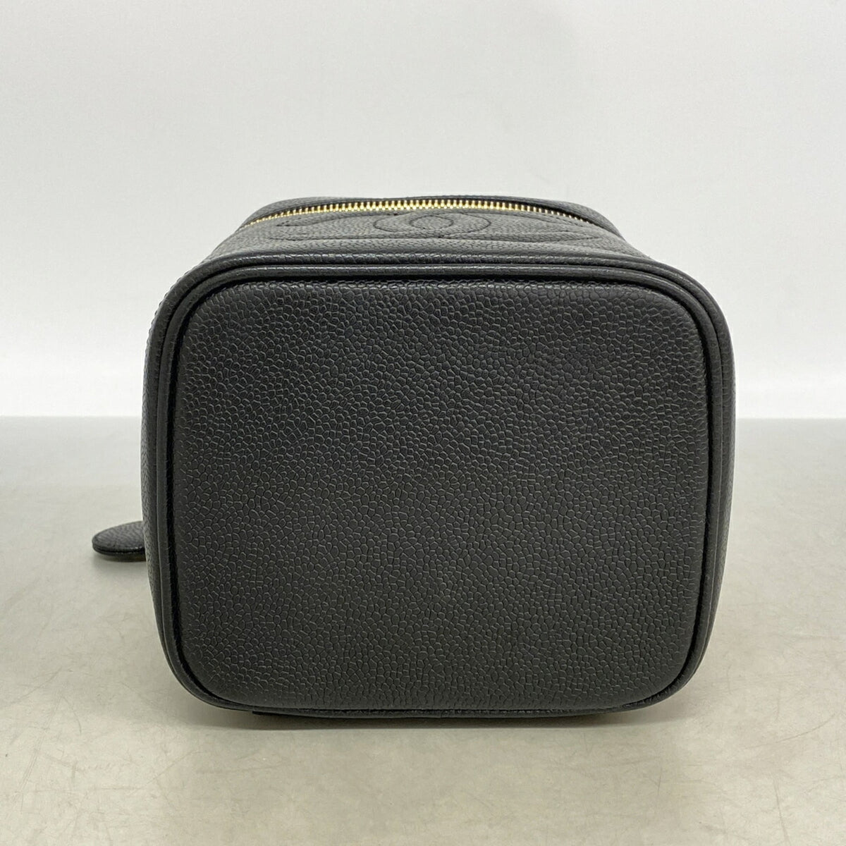 Chanel Black Grained Calfskin Vanity Bag (Pre-Owned)