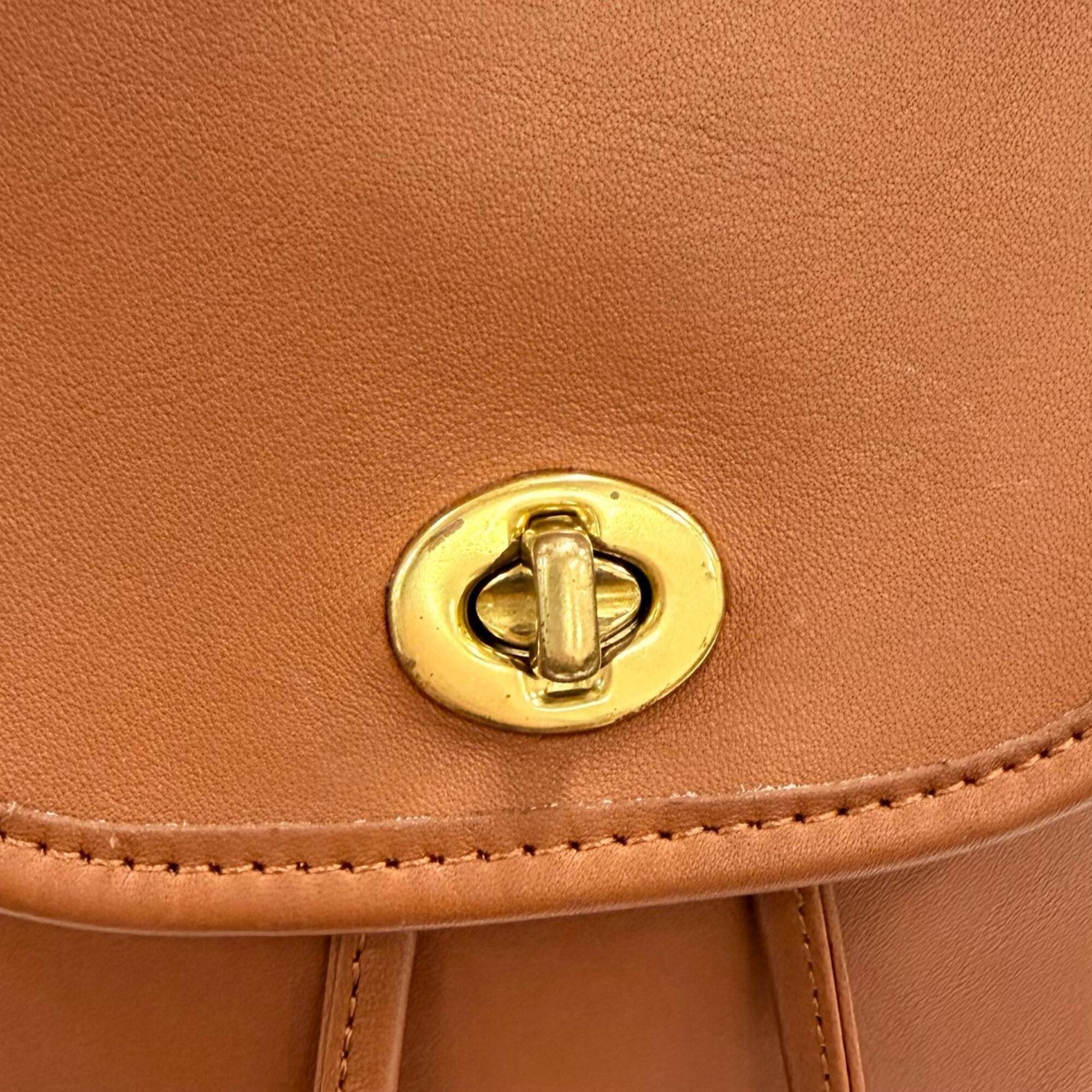 Coach Brown Leather Backpack (Pre-Owned)