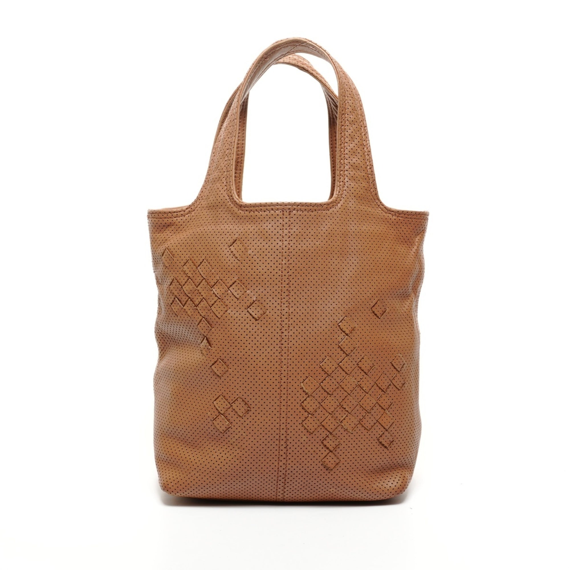 Bottega Veneta Intrecciato Brown Leather Handbag (Pre-Owned)
