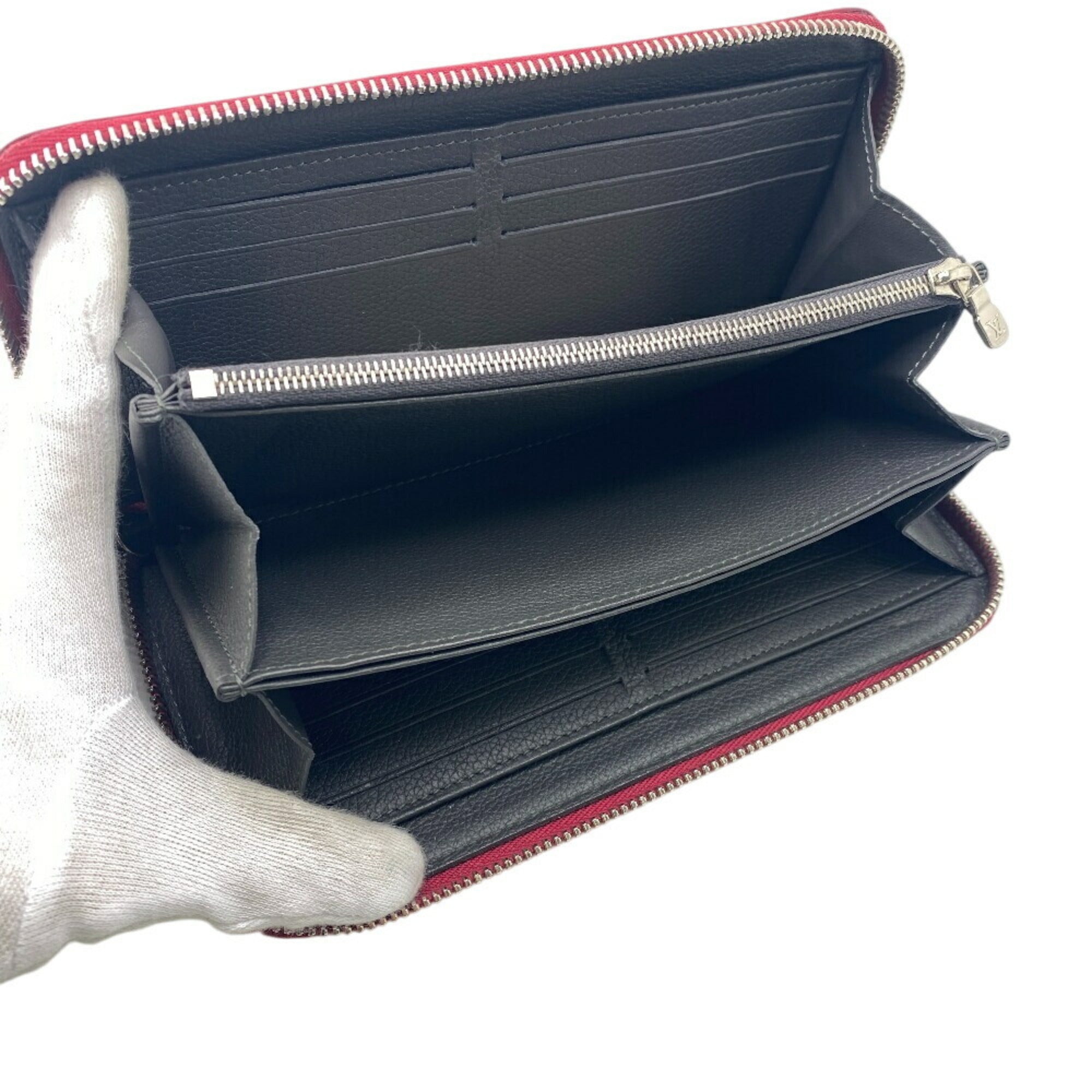 Louis Vuitton Wine Leather Long Wallet (Bi-Fold) (Pre-Owned)