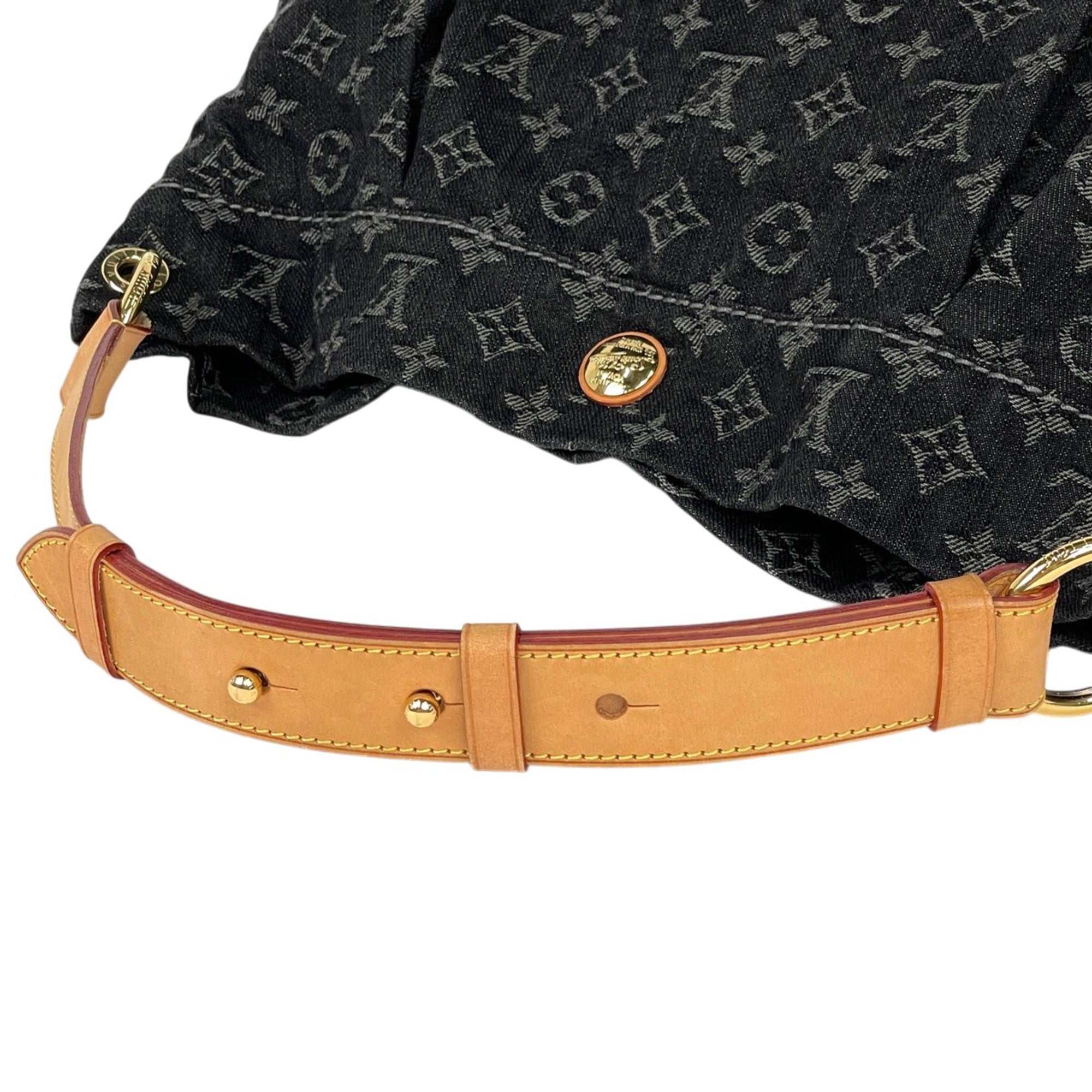 Louis Vuitton Monogram Denim Black Noir Monogram Denim Shoulder Bag (Pre-Owned)