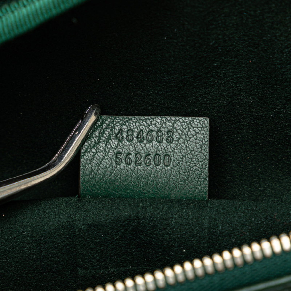 Gucci Moss Green Multi-Color Leather Sling Bag (Pre-Owned)