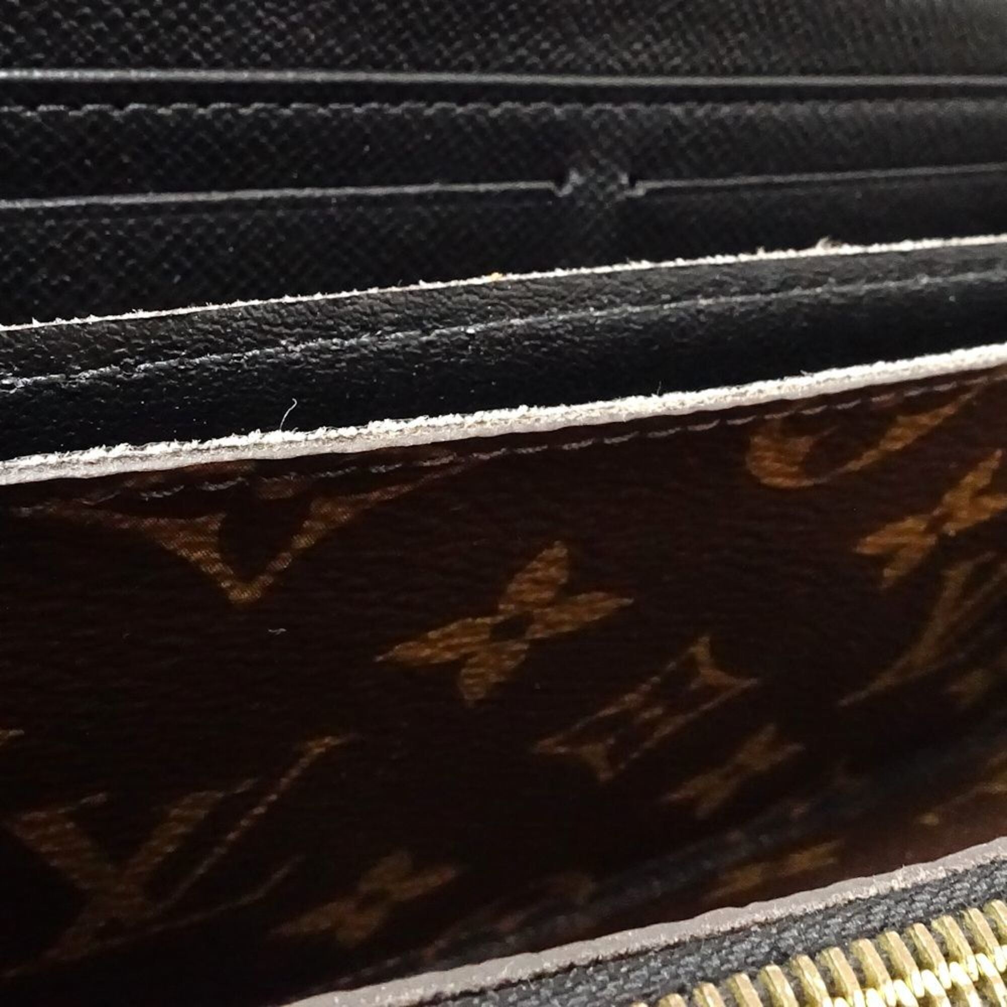 Louis Vuitton Monogram Noir Leather Coin Purse/Coin Case (Pre-Owned)