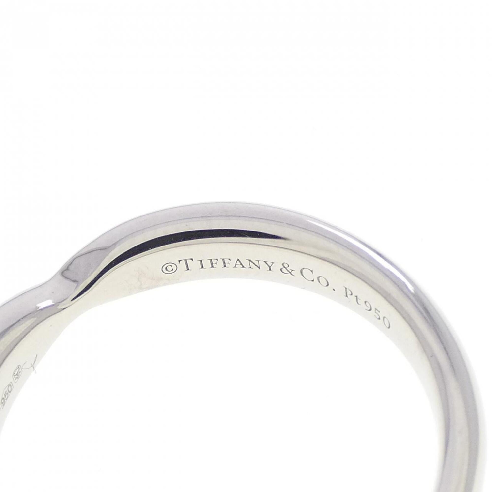 Tiffany Platinum Platinum 950 Band Ring (Pre-Owned)