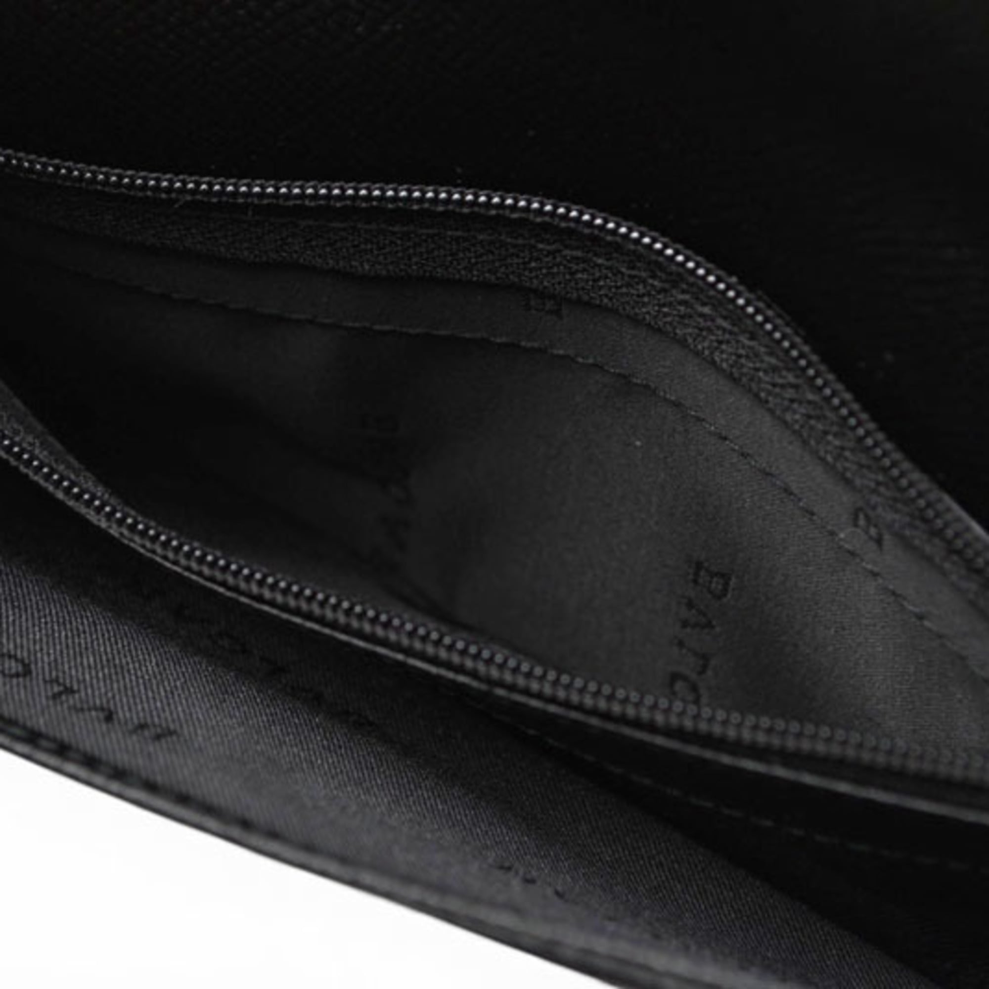 Bvlgari Black Leather Long Wallet (Bi-Fold) (Pre-Owned)