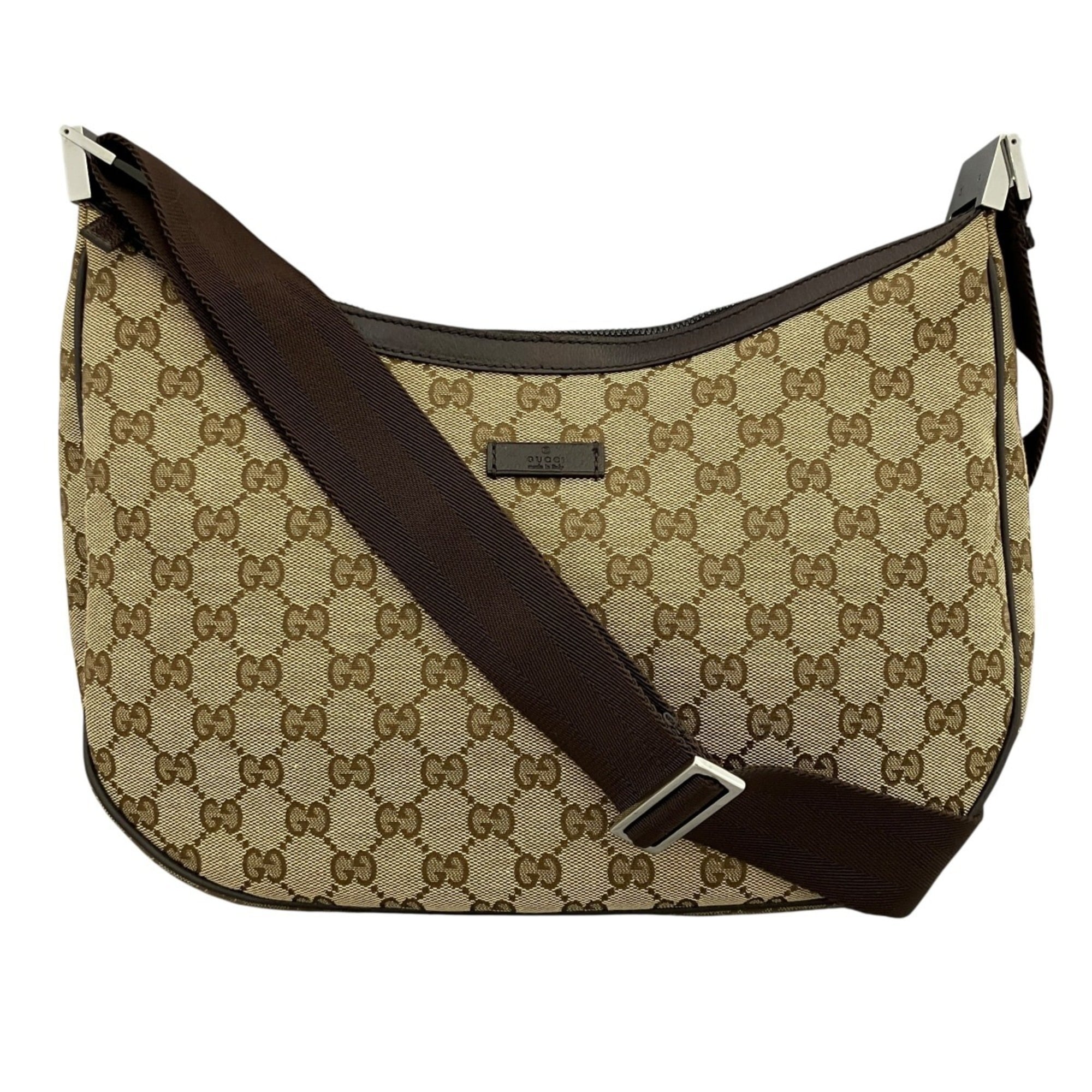 Gucci Brown Gg Canvas Sling Bag (Pre-Owned)