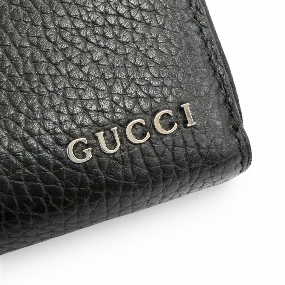 Gucci Black Leather Long Wallet (Bi-Fold) (Pre-Owned)