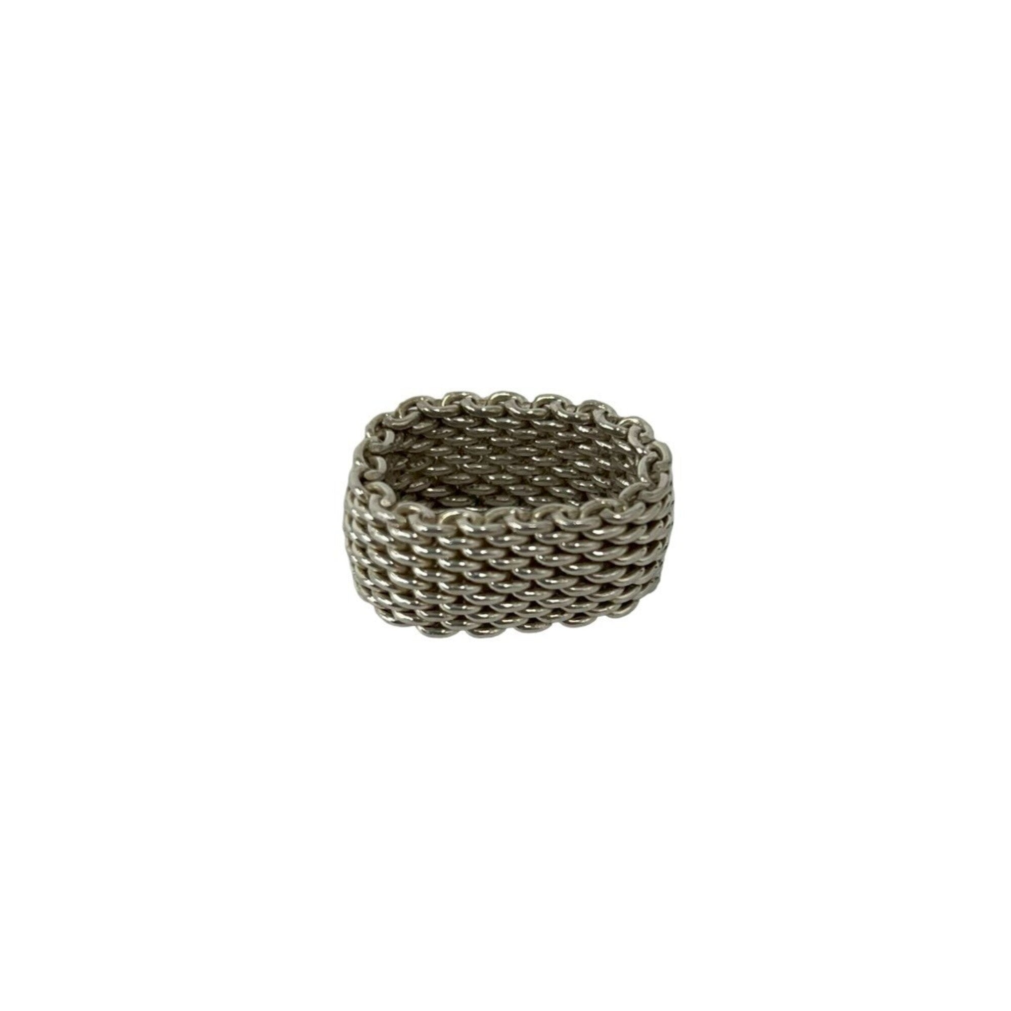 Tiffany Silver Silver 925 Band Ring (Pre-Owned)