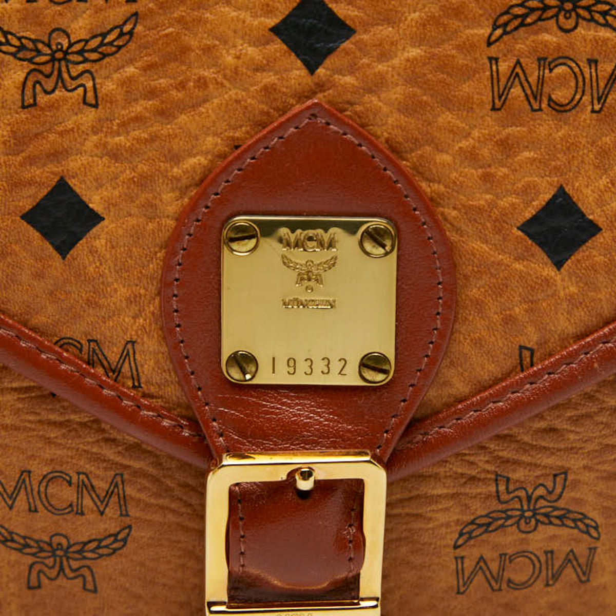 Mcm Brown Pvc Leather Shoulder Bag (Pre-Owned)