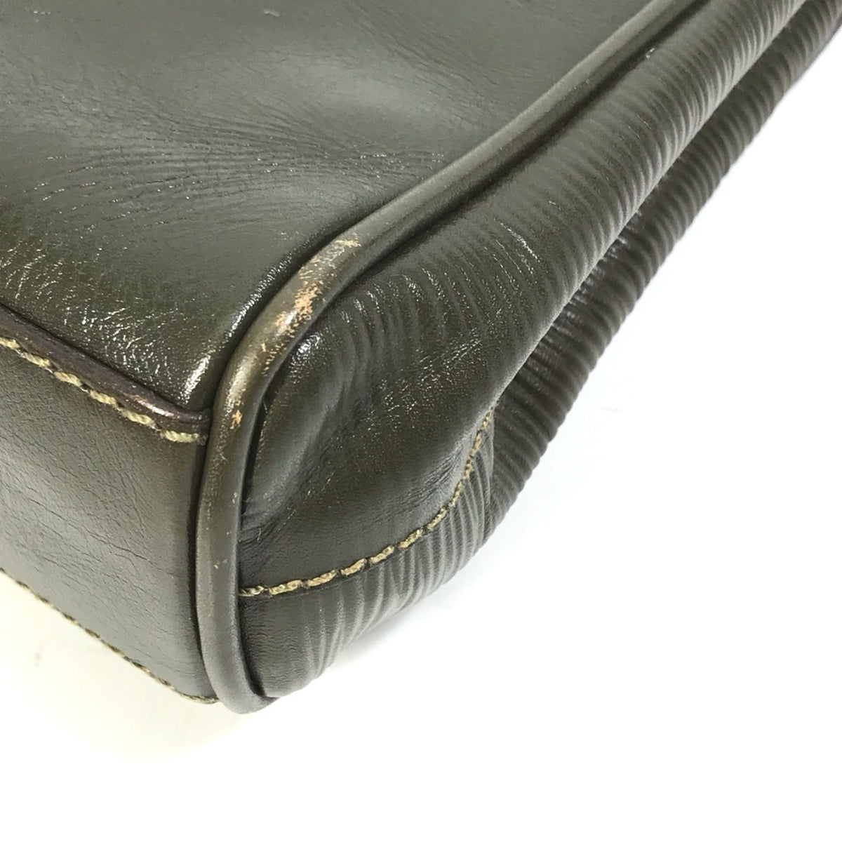 Fendi Khaki Leather Handbag Shoulder Bag (Pre-Owned)