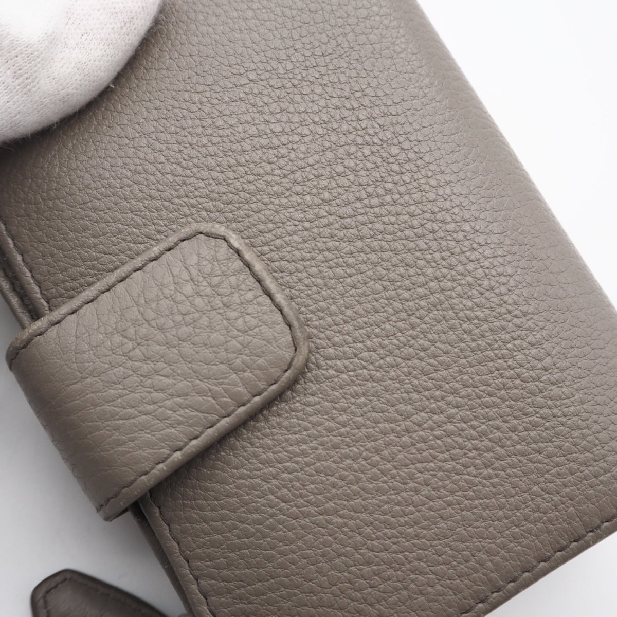 Prada Grayish Leather Wallet (Bi-Fold) (Pre-Owned)