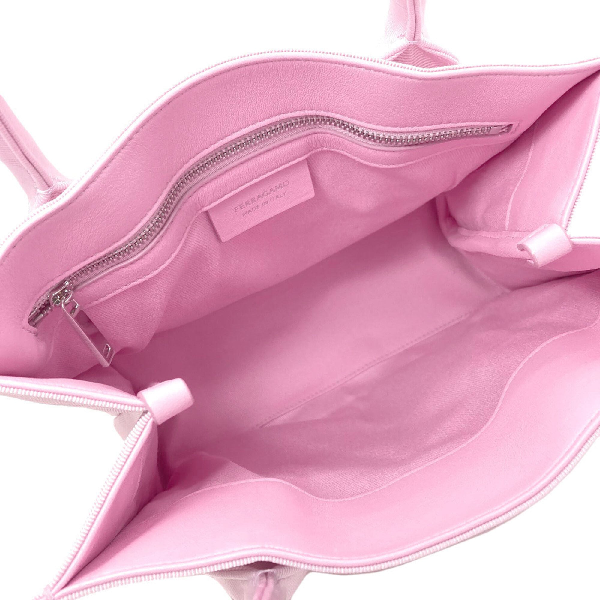 Salvatore Ferragamo Pink Canvas Handbag (Pre-Owned)