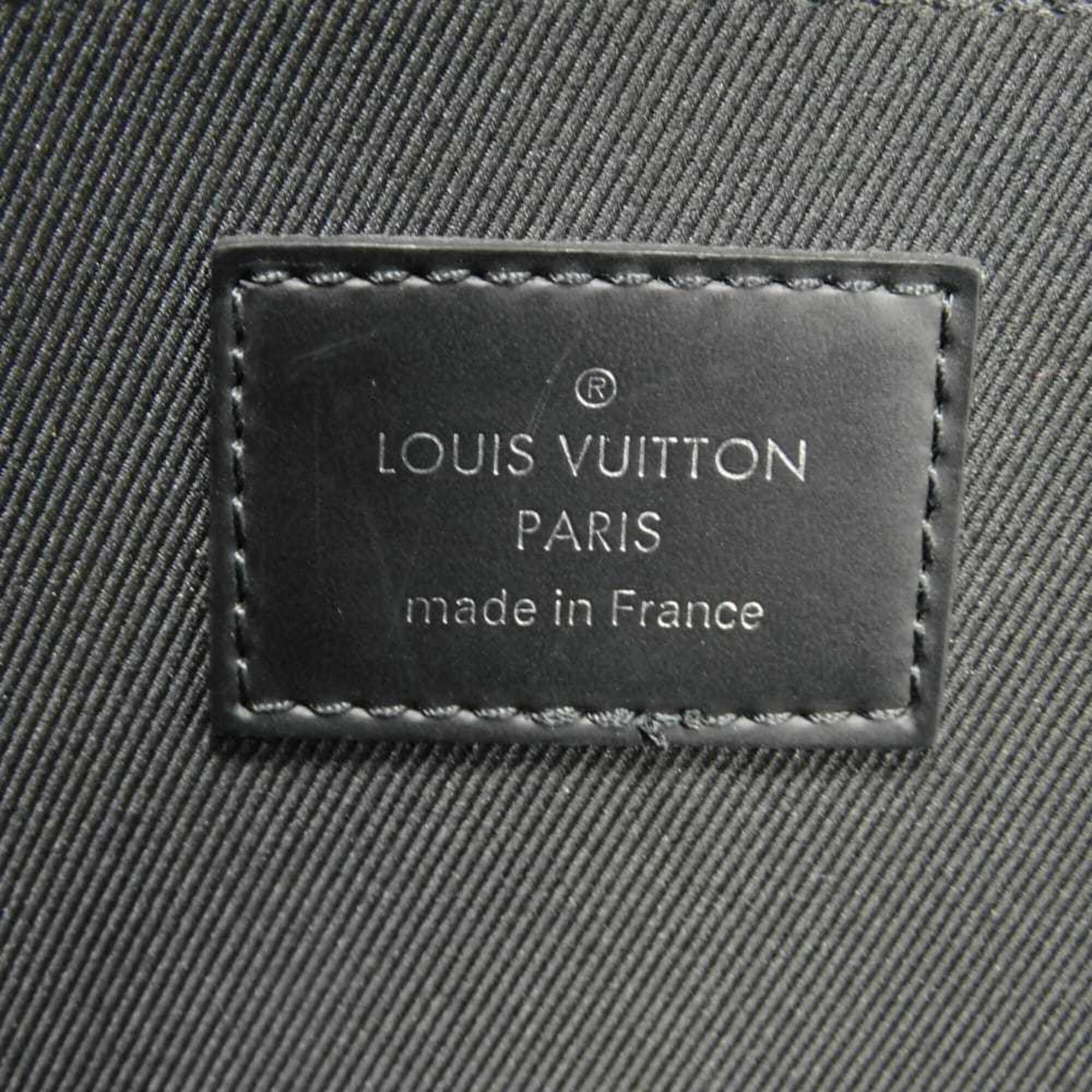 Louis Vuitton Black Blue Damier Graphite Canvas Clutch Bag Pochette (Pre-Owned)