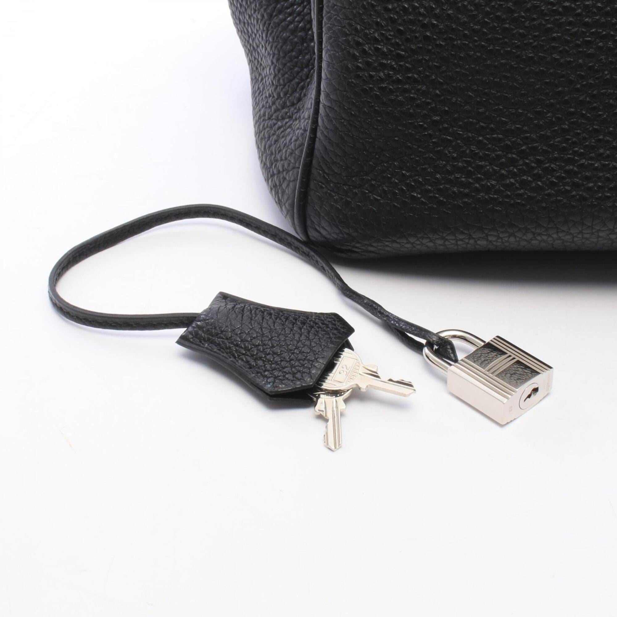 Hermes Black Togo Leather Leather Handbag (Pre-Owned)