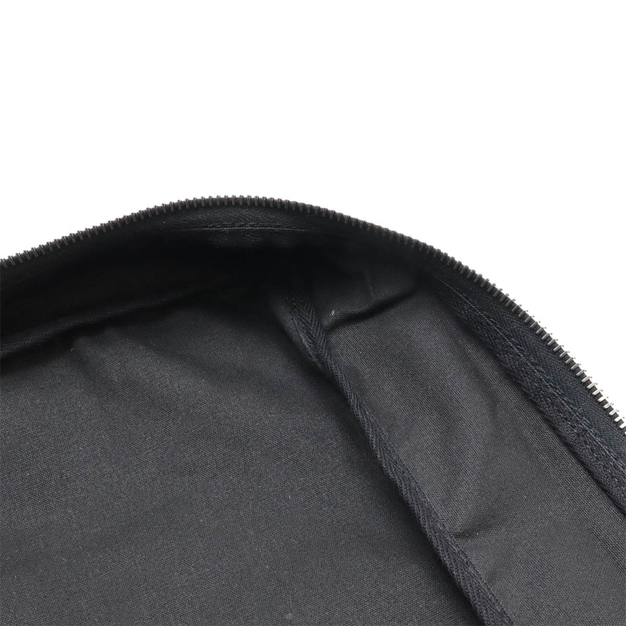 Hermes Black Canvas Leather Briefcase (Pre-Owned)