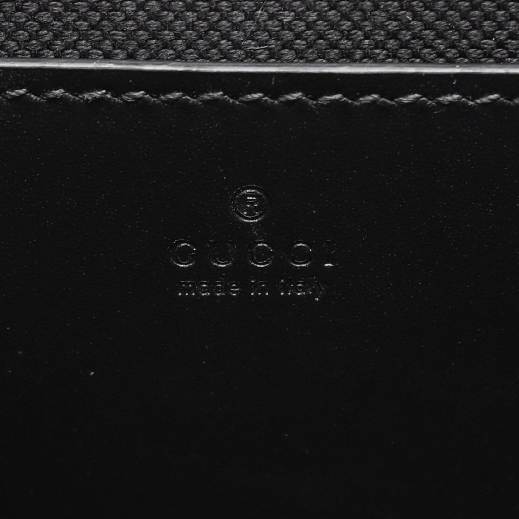 Gucci Black Leather Handbag Shoulder Bag (Pre-Owned)