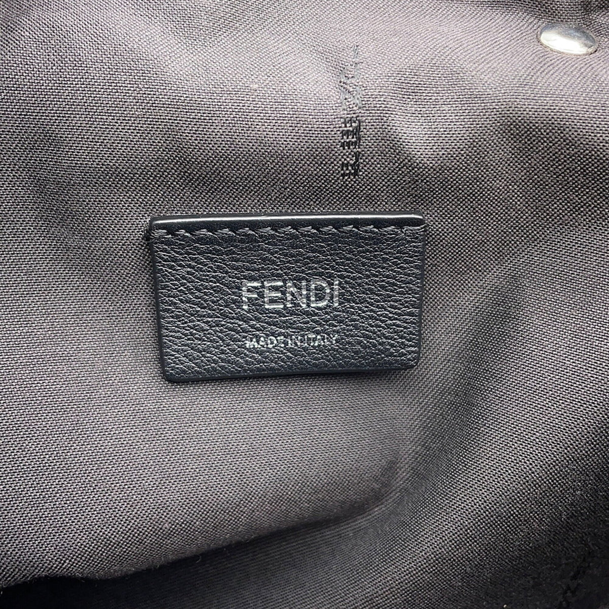 Fendi Blue Gray Leather Handbag Shoulder Bag (Pre-Owned)