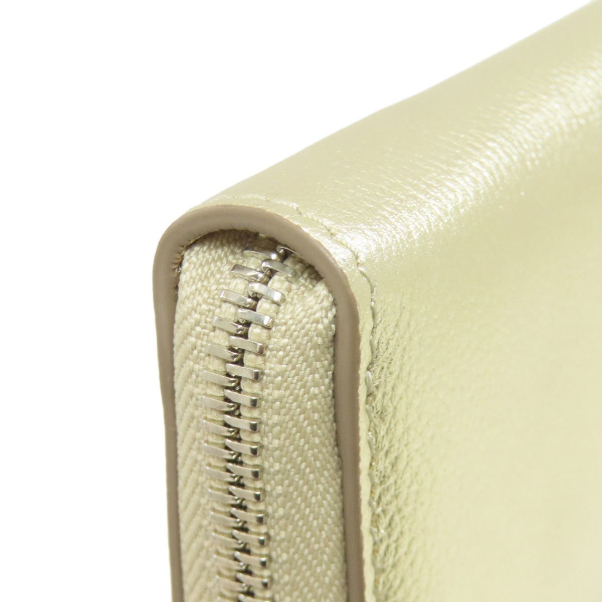 Jimmy Choo Gold Leather Long Wallet (Bi-Fold) (Pre-Owned)