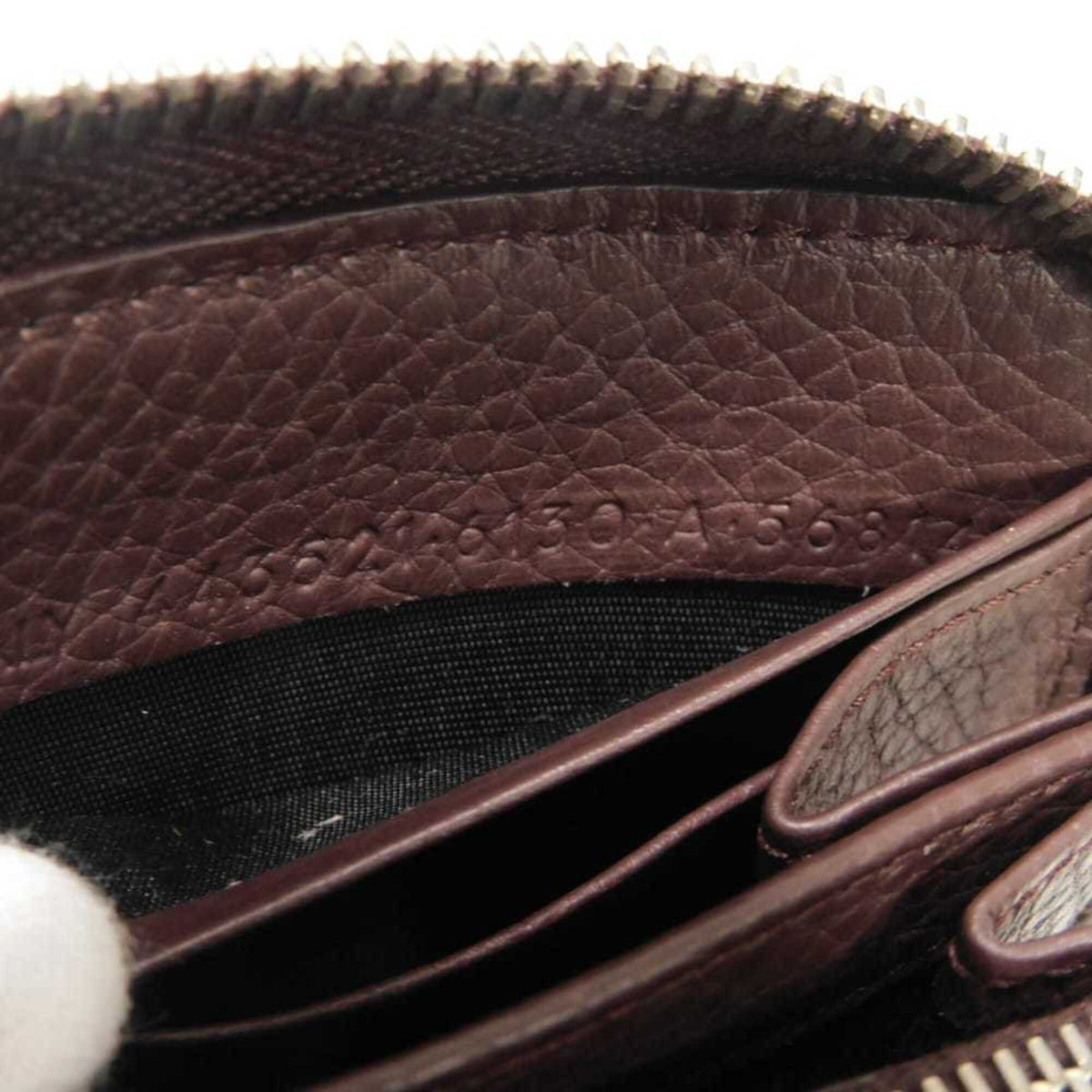 Balenciaga Bordeaux Leather Long Wallet (Bi-Fold) (Pre-Owned)